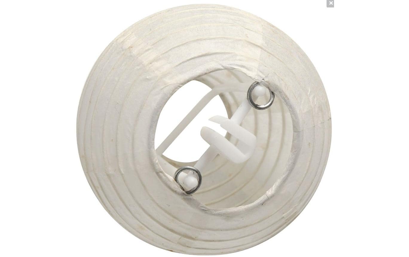 Creativ Company Papierlampion – Ø 7,5 cm – Papier, Weiss – 10-teilig