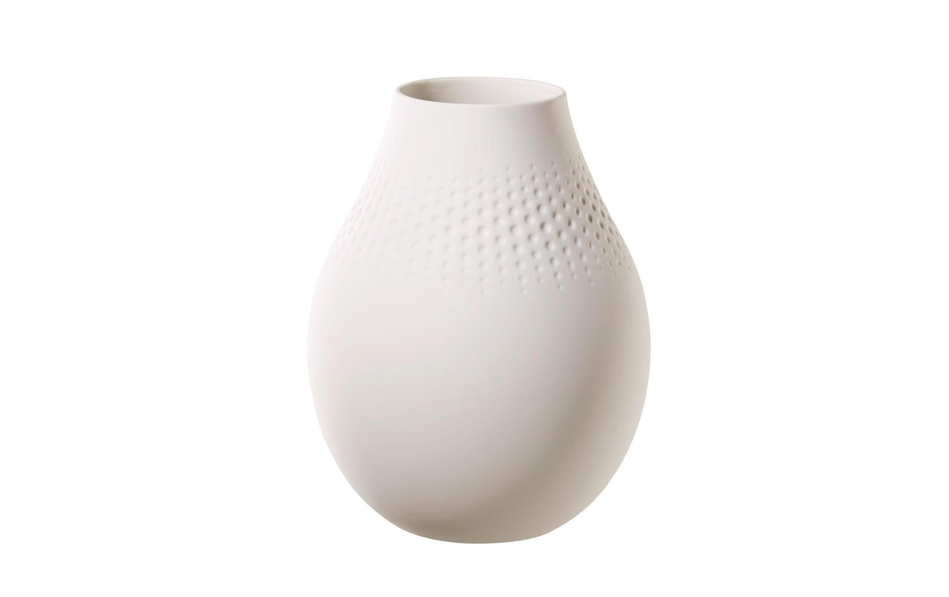 Villeroy & Boch Vase – Ø 16 × 20 cm – Porzellan, weiss