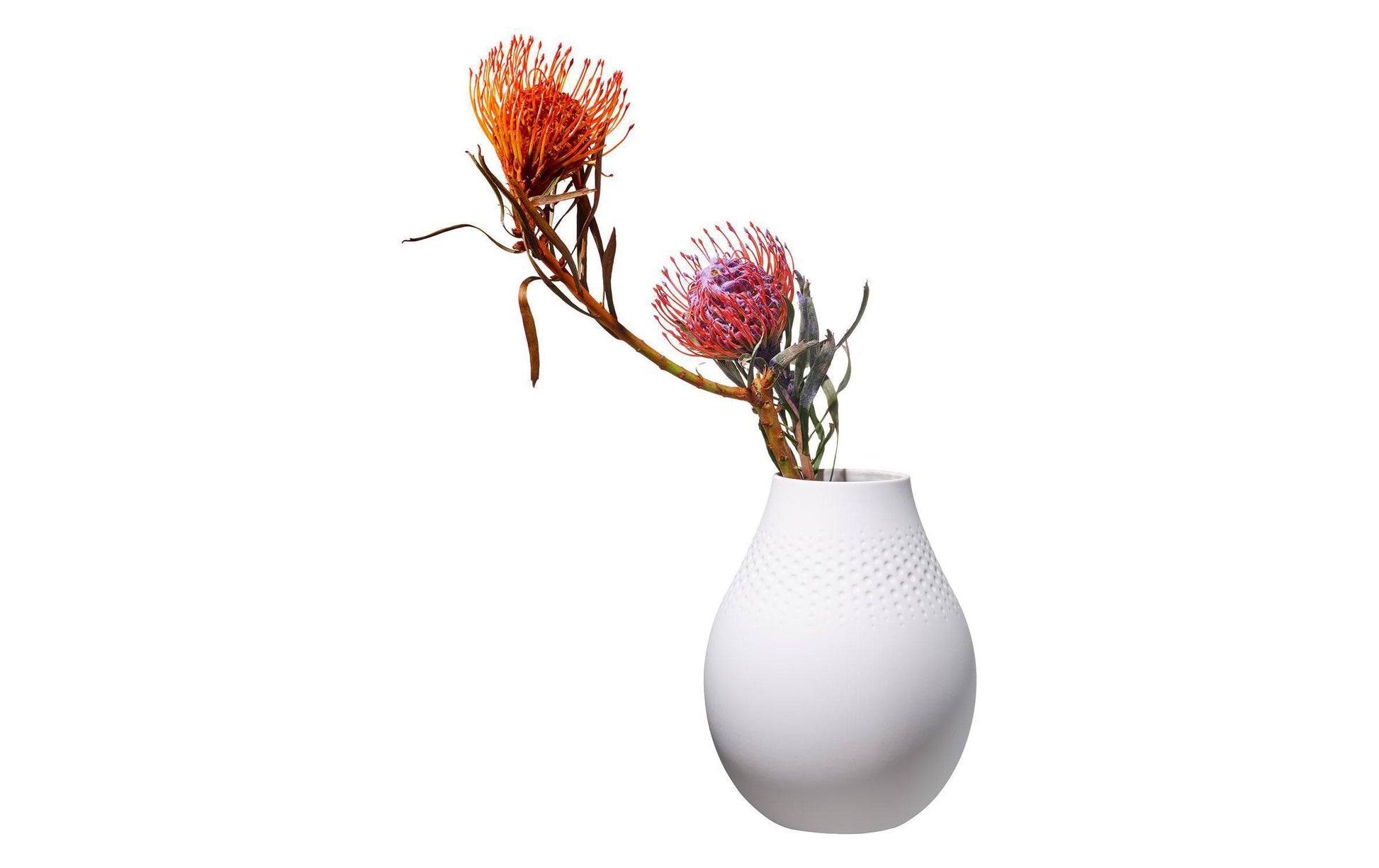 Villeroy & Boch Vase – Ø 16 × 20 cm – Porzellan, weiss