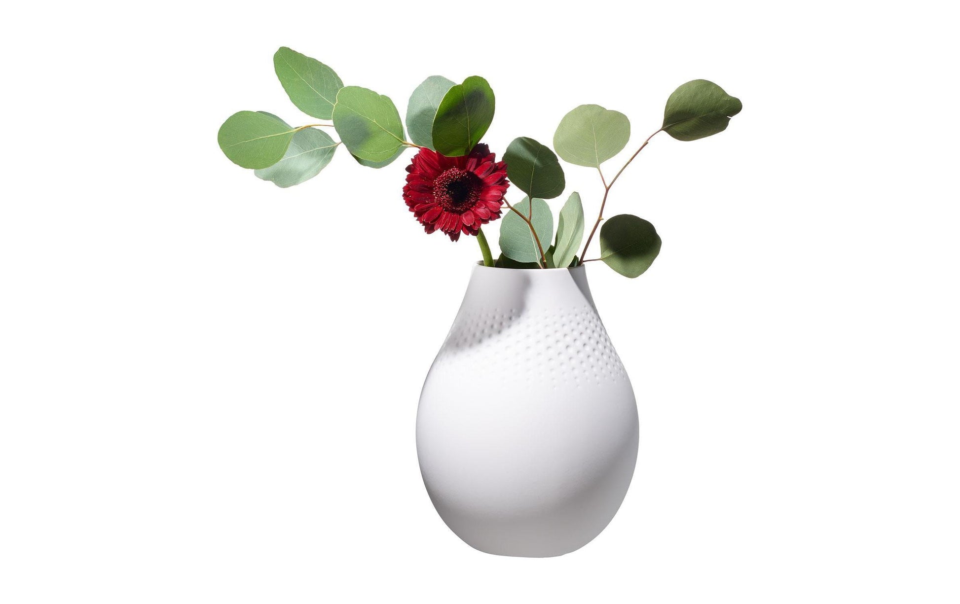 Villeroy & Boch Vase – Ø 16 × 20 cm – Porzellan, weiss