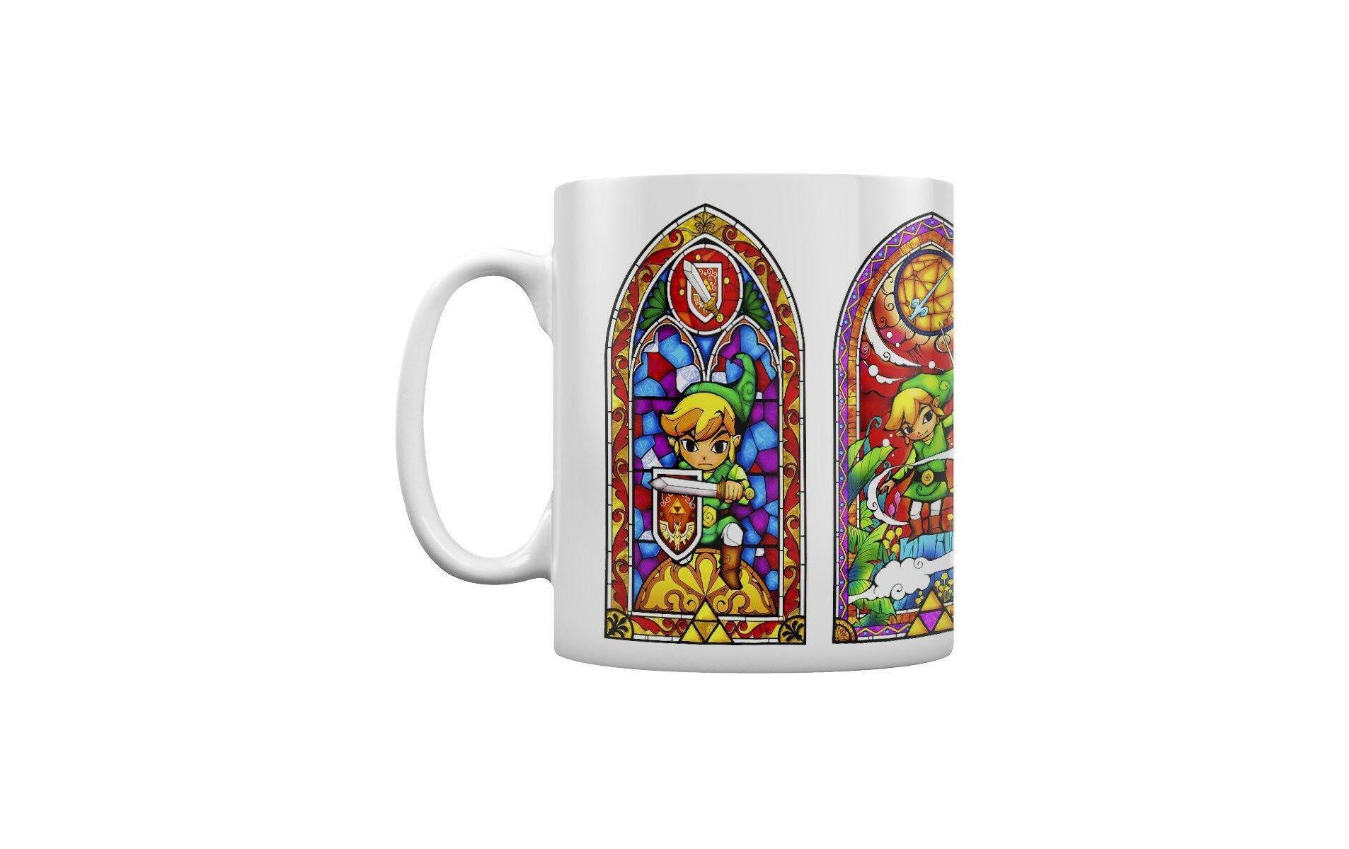 PYRAMID Kaffeetasse Stained Glass – 315 ml, Keramik, Mehrfarbig/Weiss, spülmaschinenfest, mikrowellengeeignet