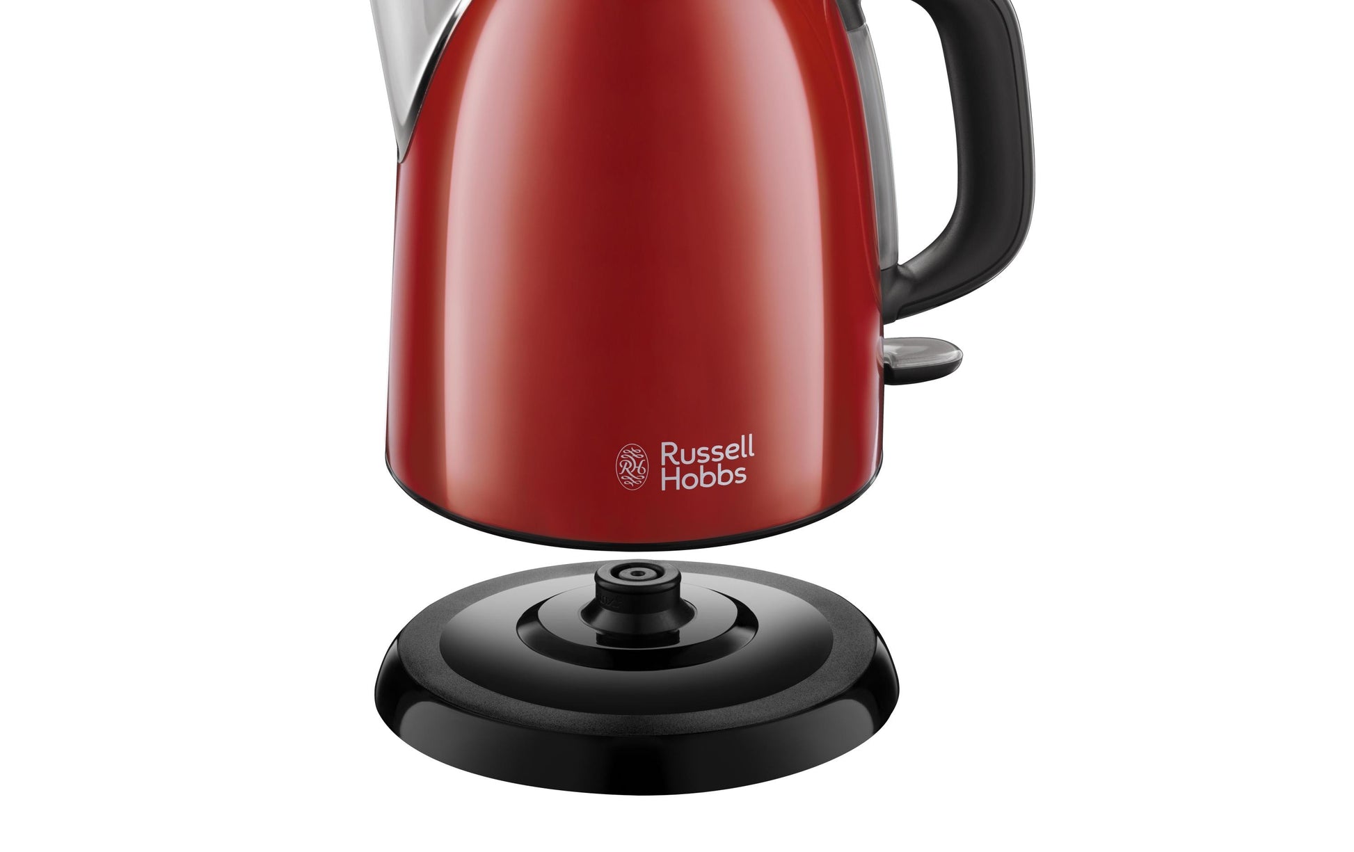 Russell Hobbs Wasserkocher – 1 l, Edelstahl, Rot, 24992-70
