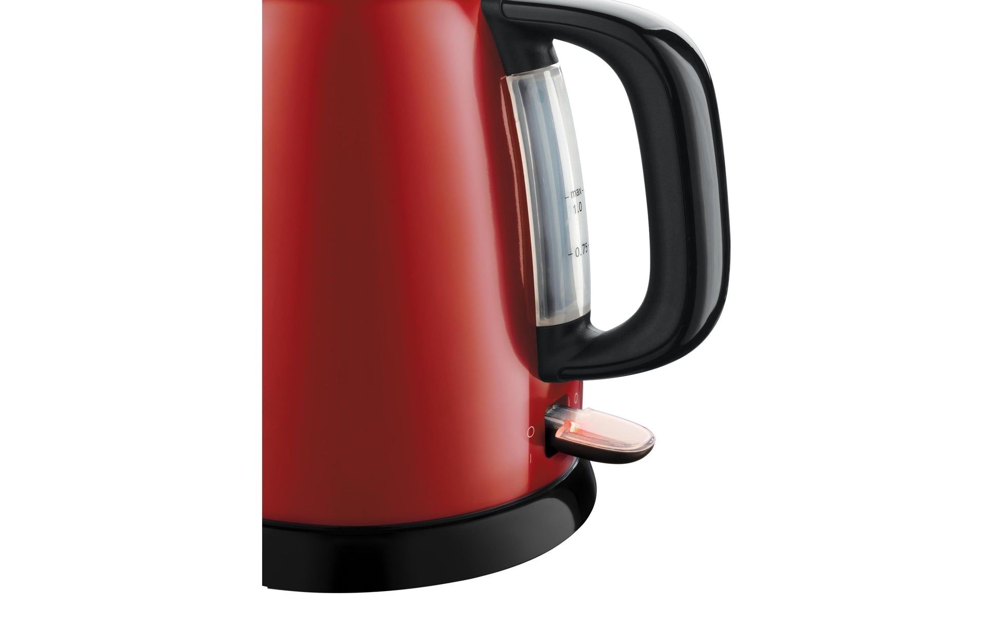 Russell Hobbs Wasserkocher – 1 l, Edelstahl, Rot, 24992-70