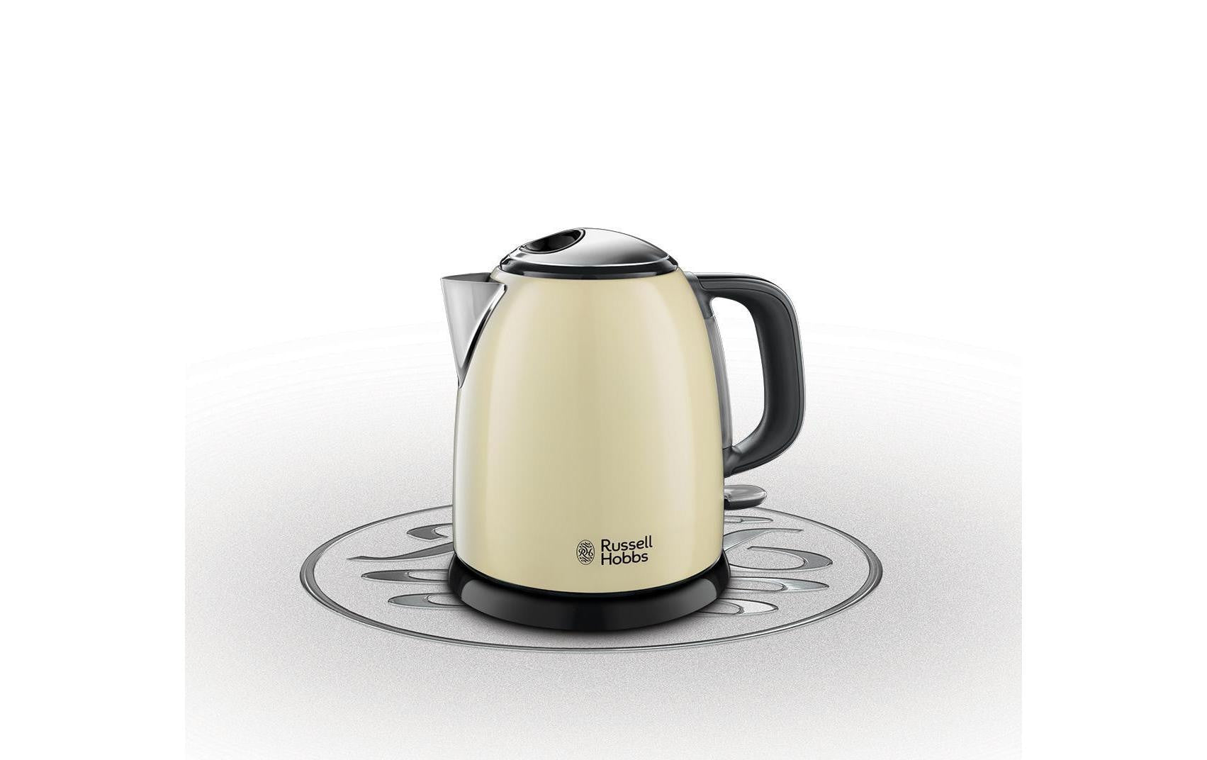 Russell Hobbs Wasserkocher – 1 l, Kunststoff, Crème, 24994-70