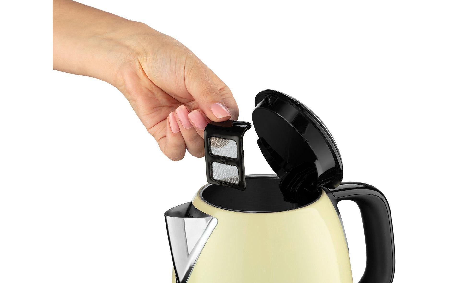 Russell Hobbs Wasserkocher – 1 l, Kunststoff, Crème, 24994-70