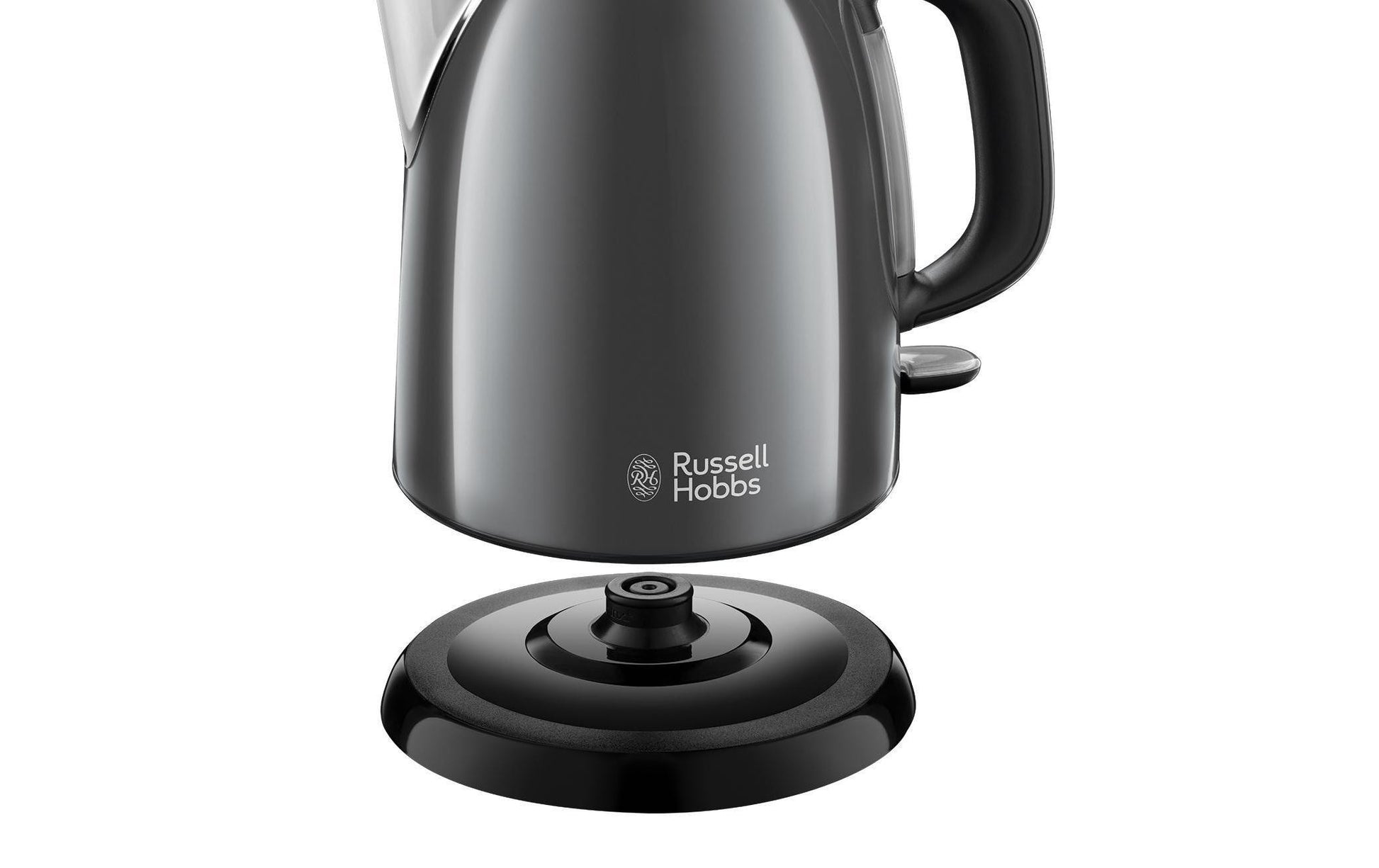 Russell Hobbs Wasserkocher – 1 l, Edelstahl, Schwarz, 24993-70