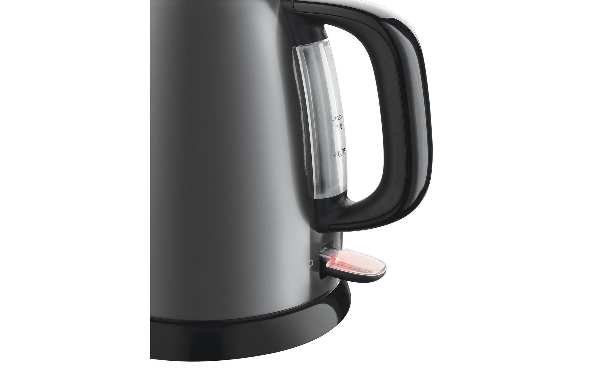 Russell Hobbs Wasserkocher – 1 l, Edelstahl, Schwarz, 24993-70