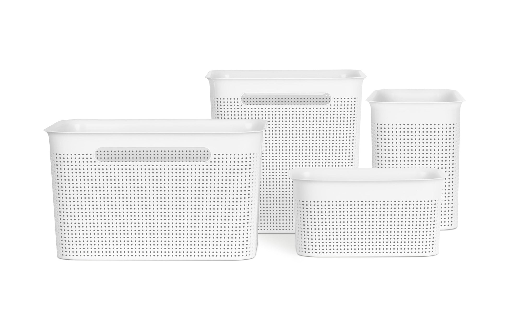 Rotho Aufbewahrungsbox 4,5 l – Kunststoff – Weiss – mit Griff, BPA-frei – 180 × 130 × 262 mm