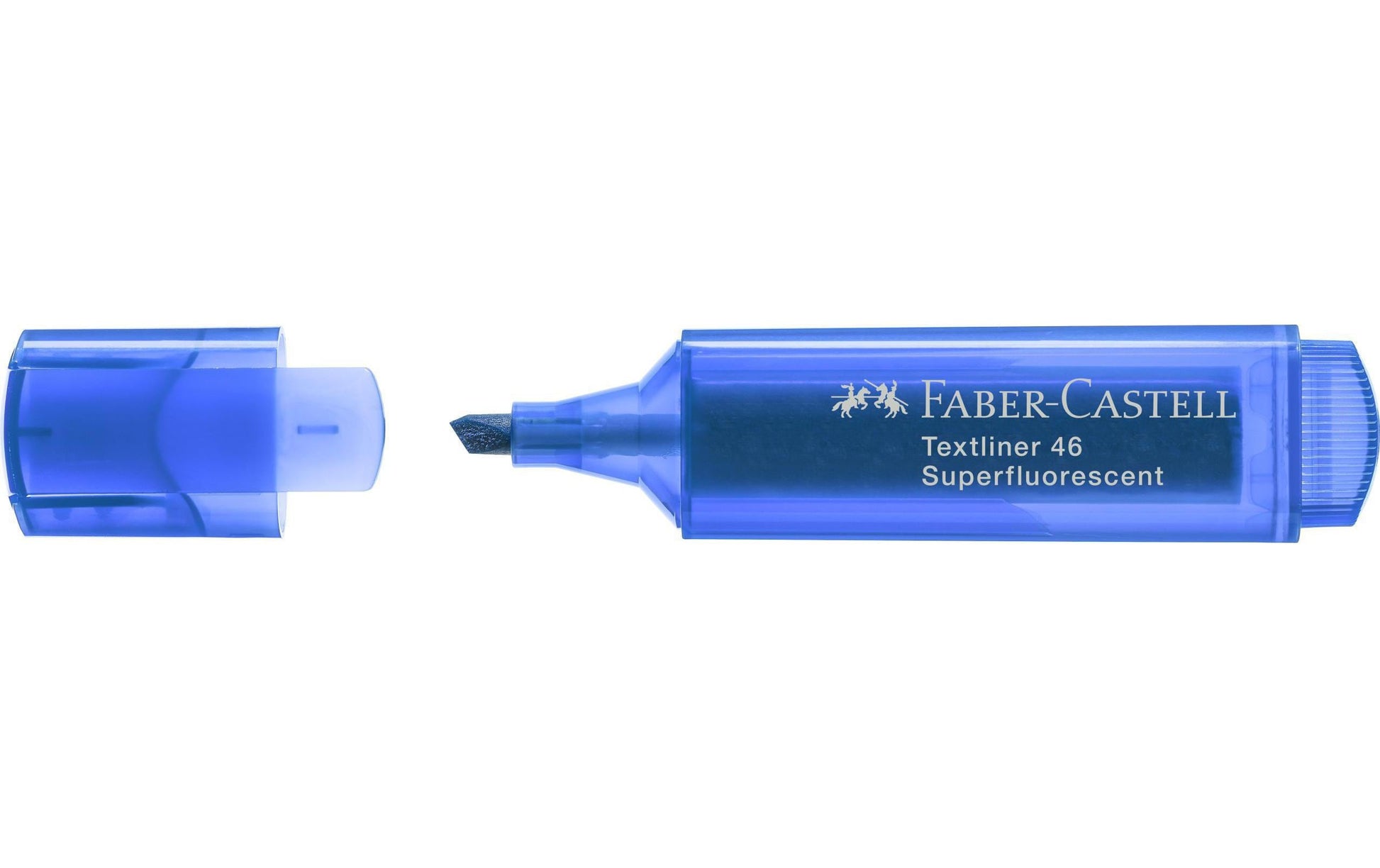 Faber-Castell Blauer Textmarker – Keilspitze, 1–5 mm, nachfüllbar