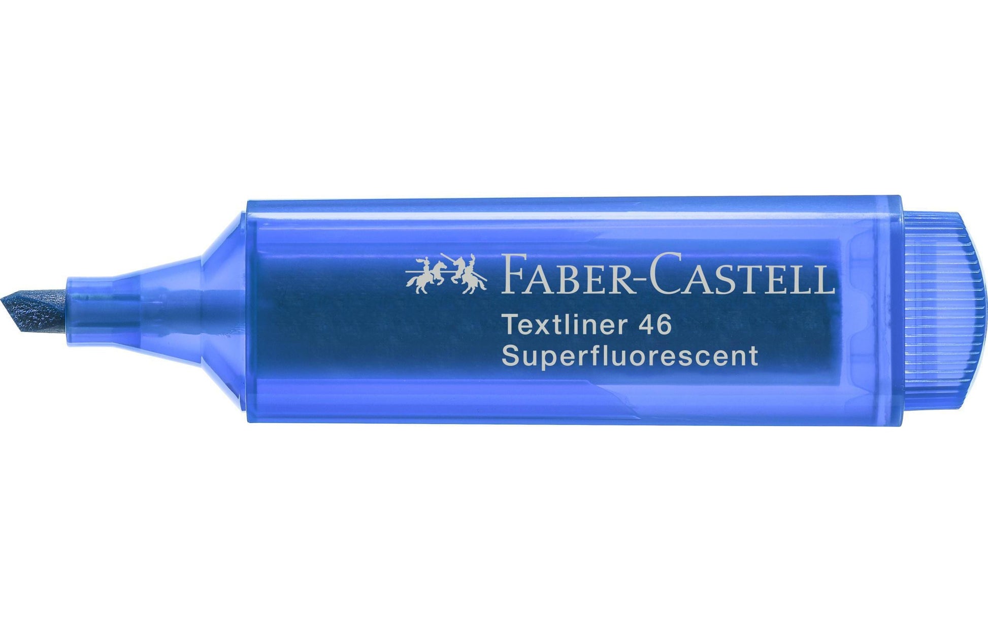 Faber-Castell Blauer Textmarker – Keilspitze, 1–5 mm, nachfüllbar