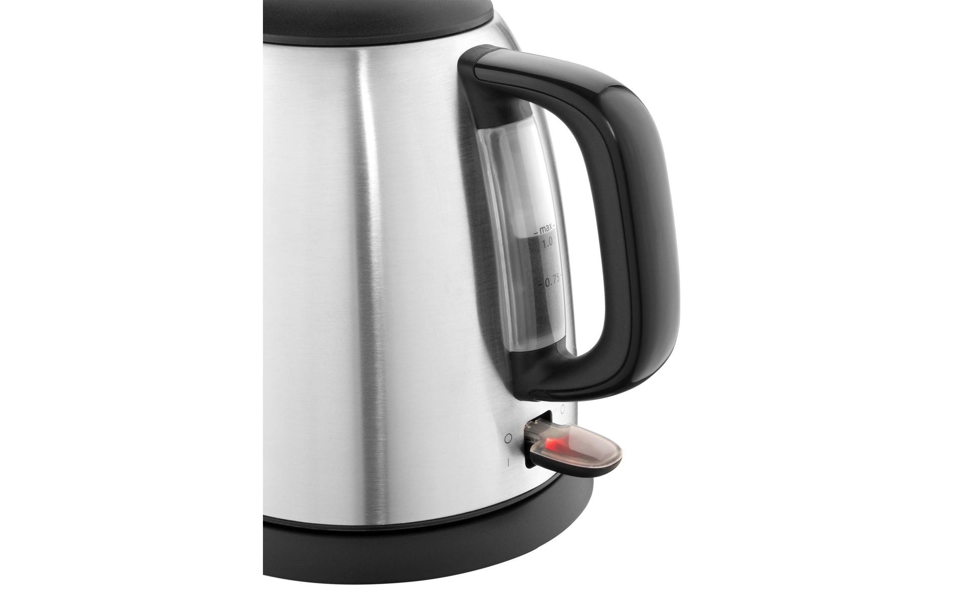 Russell Hobbs Wasserkocher – 1 l, Edelstahl, Schwarz, 24991-70