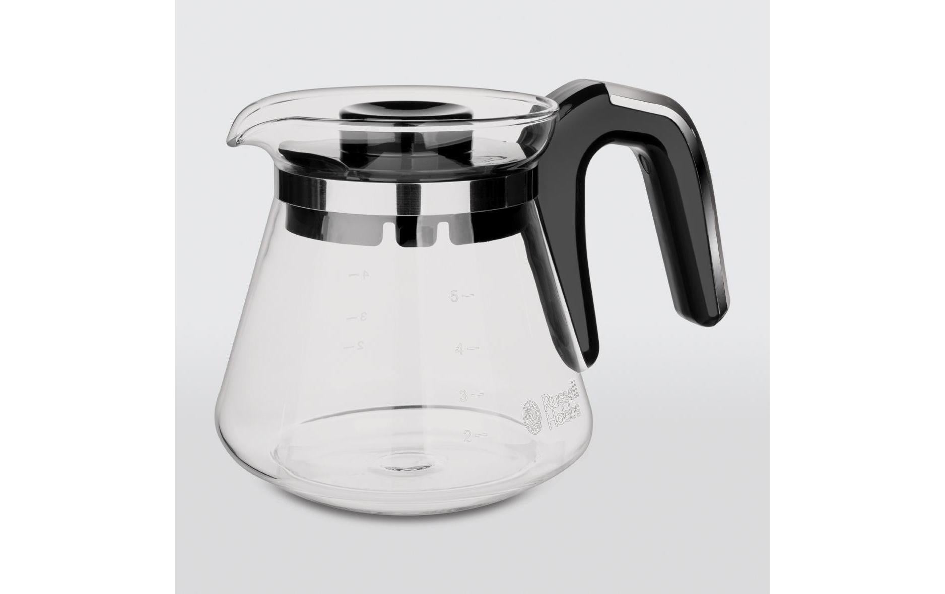 Russell Hobbs 24210-56 Filterkaffeemaschine – 5 Tassen, 0,6 l, Permanentfilter, schwarz/Edelstahl