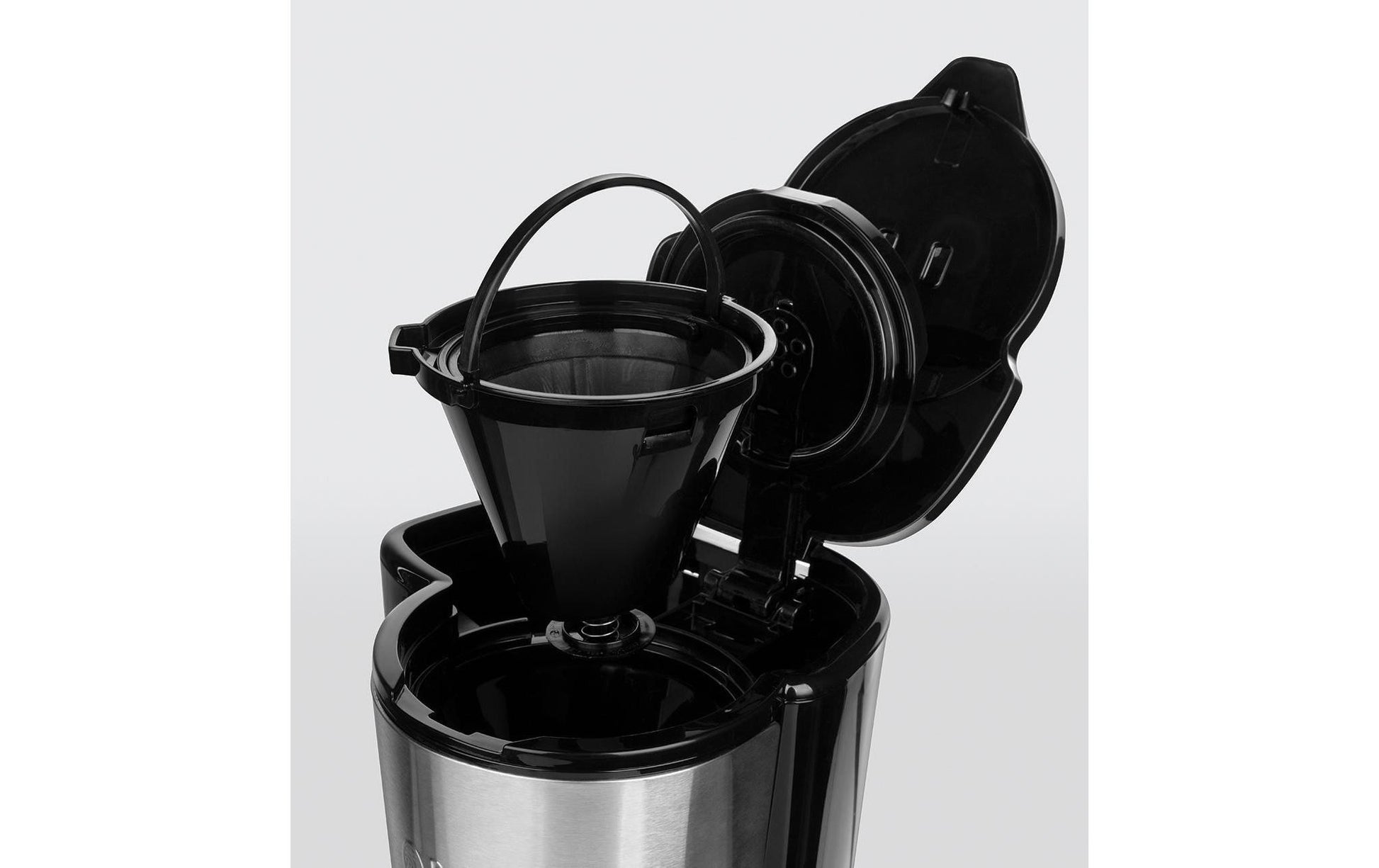 Russell Hobbs 24210-56 Filterkaffeemaschine – 5 Tassen, 0,6 l, Permanentfilter, schwarz/Edelstahl