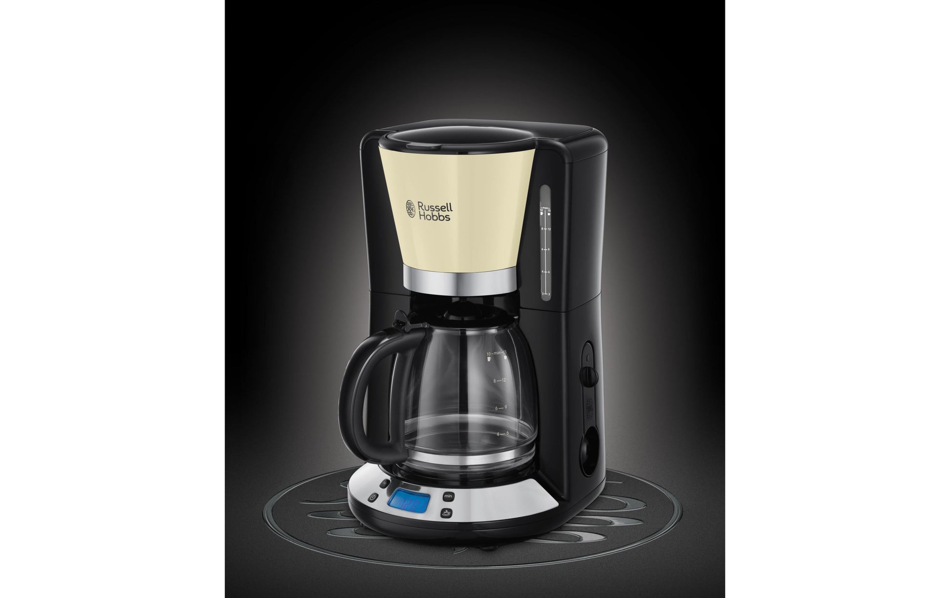 Russell Hobbs 24033-56 Col. Filterkaffeemaschine – 10 Tassen, 1,3 l, Karaffe, Schwarz