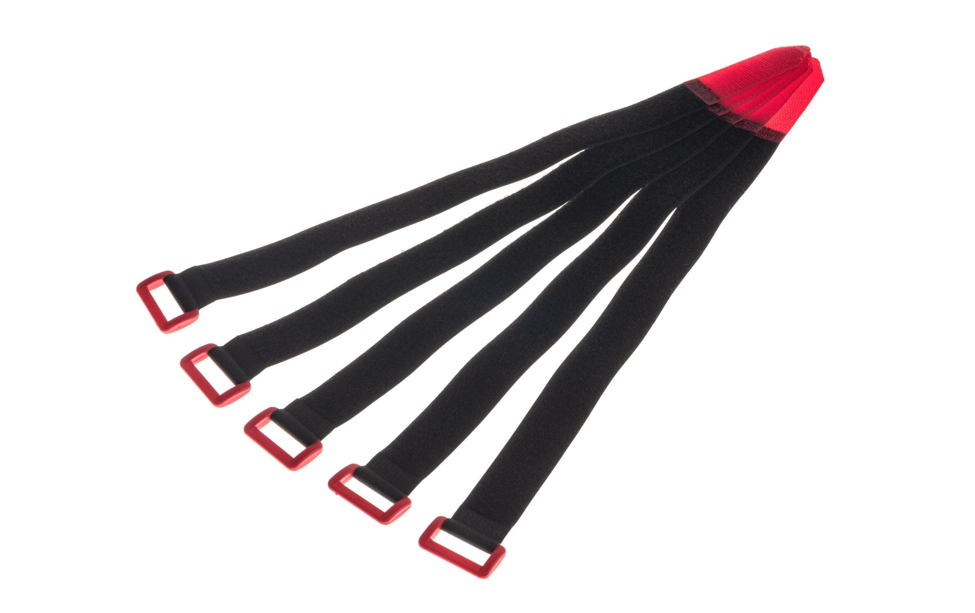 FASTECH Schlaufenband 360 × 25 mm, mit Schnalle, Rot, 5 Stk.