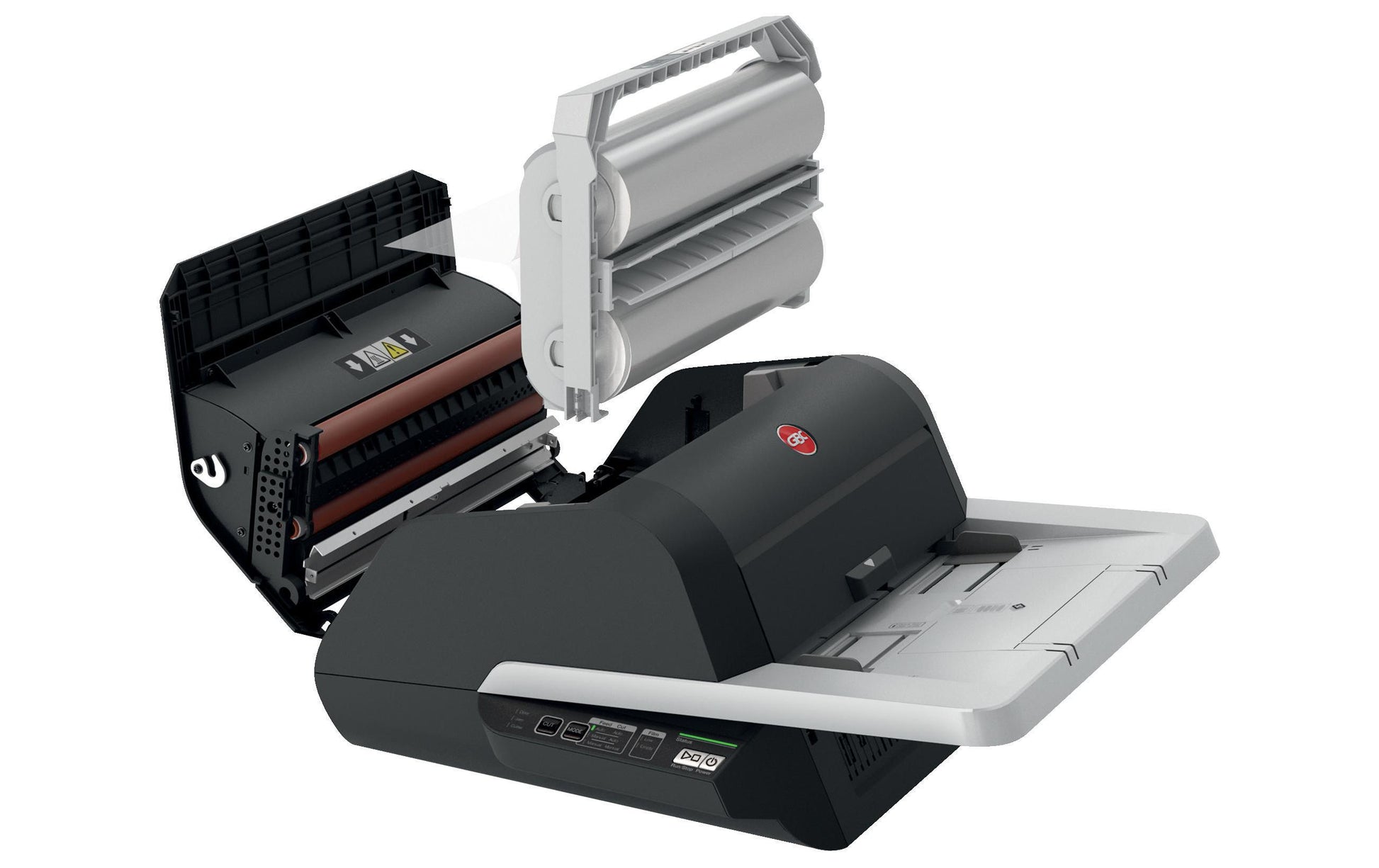 GBC Foton 30 Laminiergerät A3 – 4-Rollen, 75–125 µm, 1 Min. Aufheizzeit, 650–700 mm/min, Schwarz