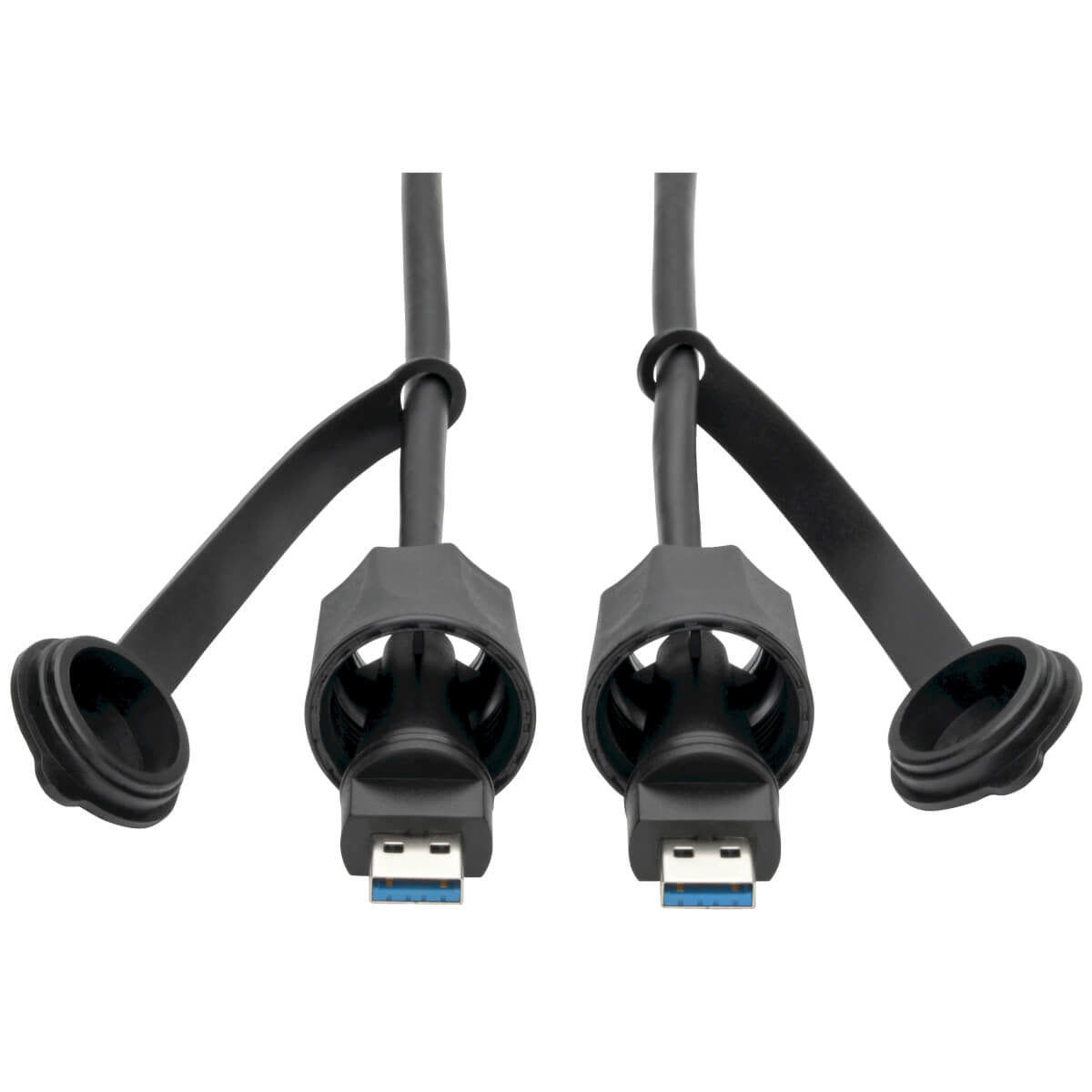 Tripp Lite USB-A auf USB-A Kabel – USB 3.2 Gen 1 (5 Gbit/s) – 1 m – IP67, Geschirmt – Schwarz
