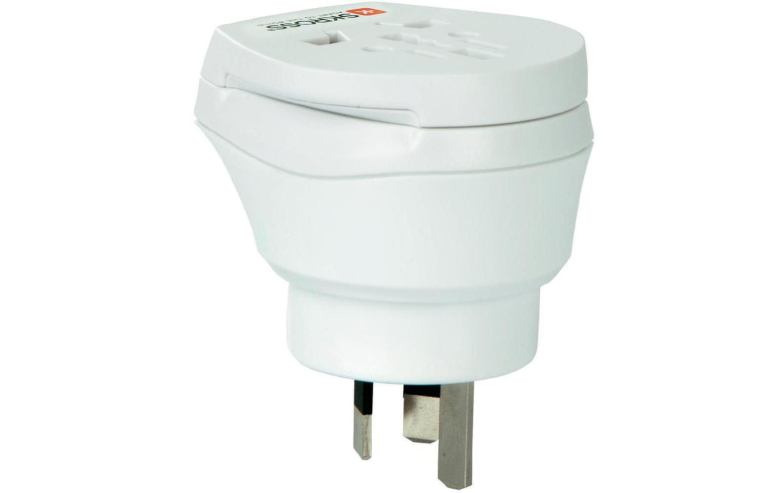 SKROSS – Reiseadapter – 2300 W, 3-polig (geerdet) – von World nach Australien – weiss