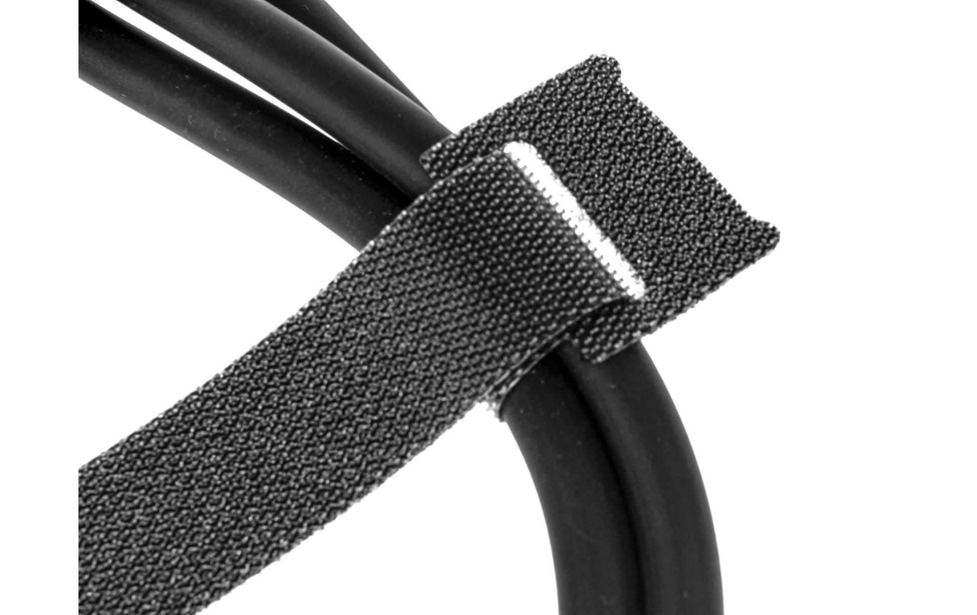Bemero Klettkabelbinder, 15 mm × 0,16 m, Schwarz, 10 Stück