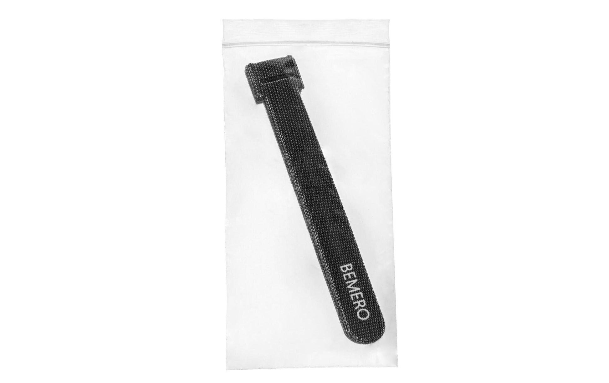 Bemero Klettkabelbinder, 15 mm × 0,16 m, Schwarz, 10 Stück