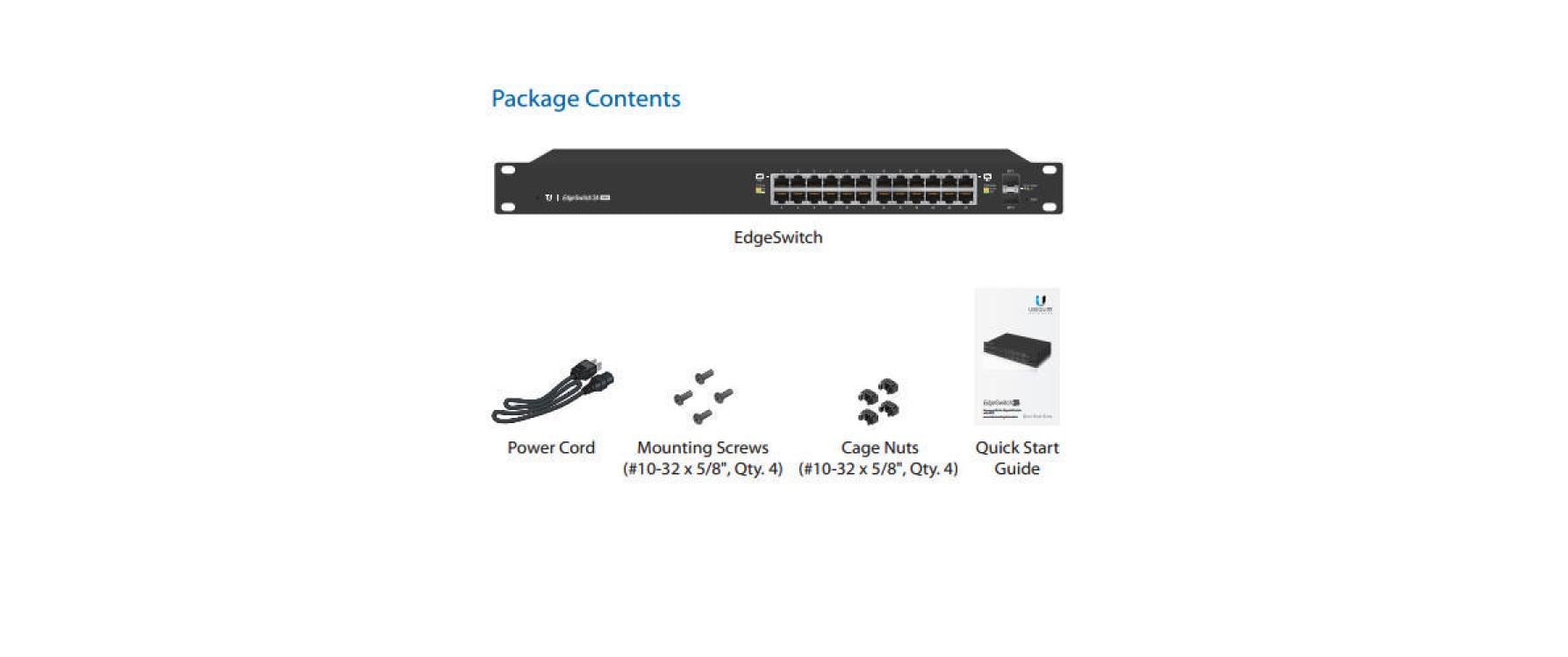 Ubiquiti ES-24-250W – Managed Switch – 24×GbE, 2×SFP, L2+/L3, PoE+, 1U