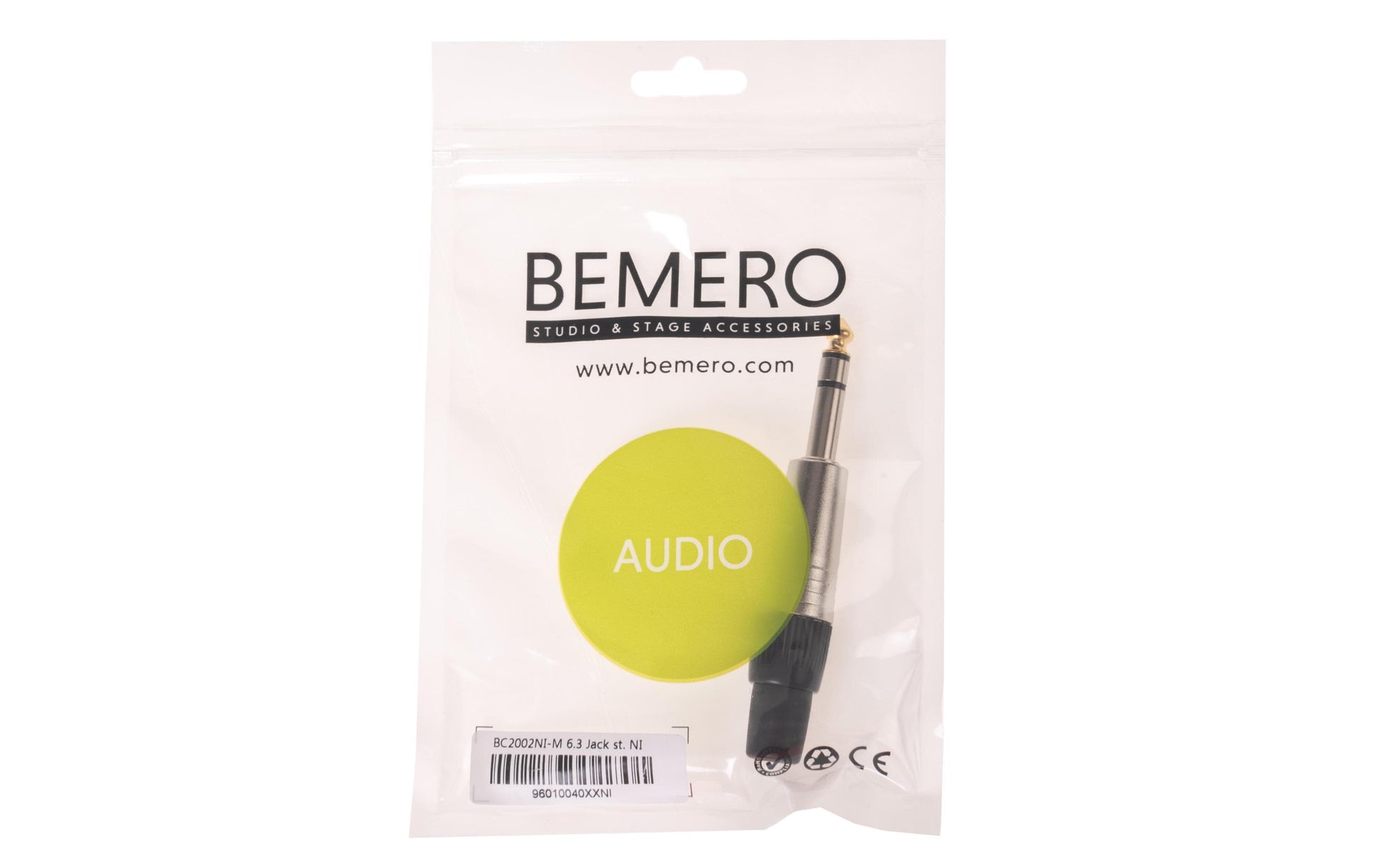 Bemero BC2002NI-M – 6,3 mm Stereo-Klinkenstecker – Nickel