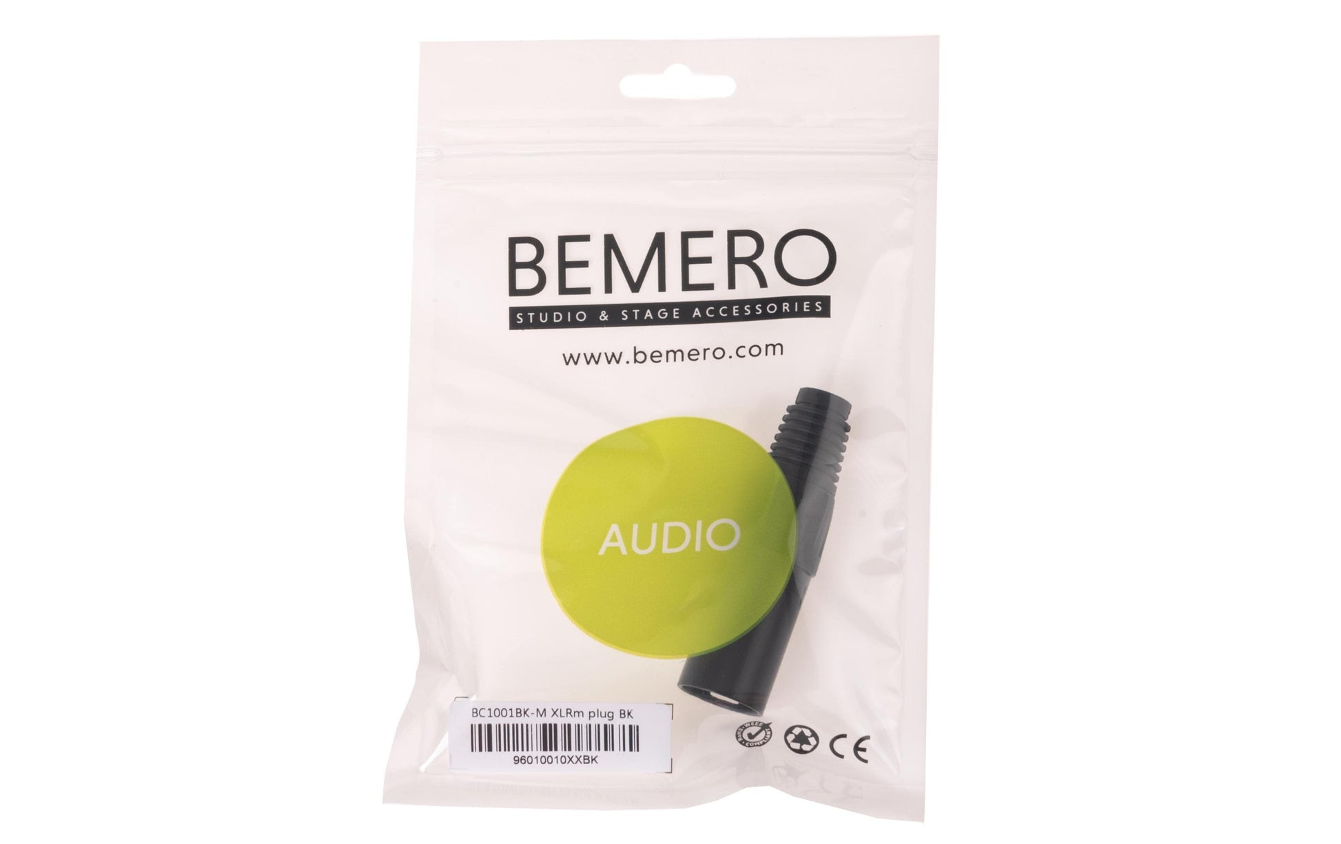 Bemero BC1001BK-M – XLR-Stecker – 3-polig, männlich – schwarz