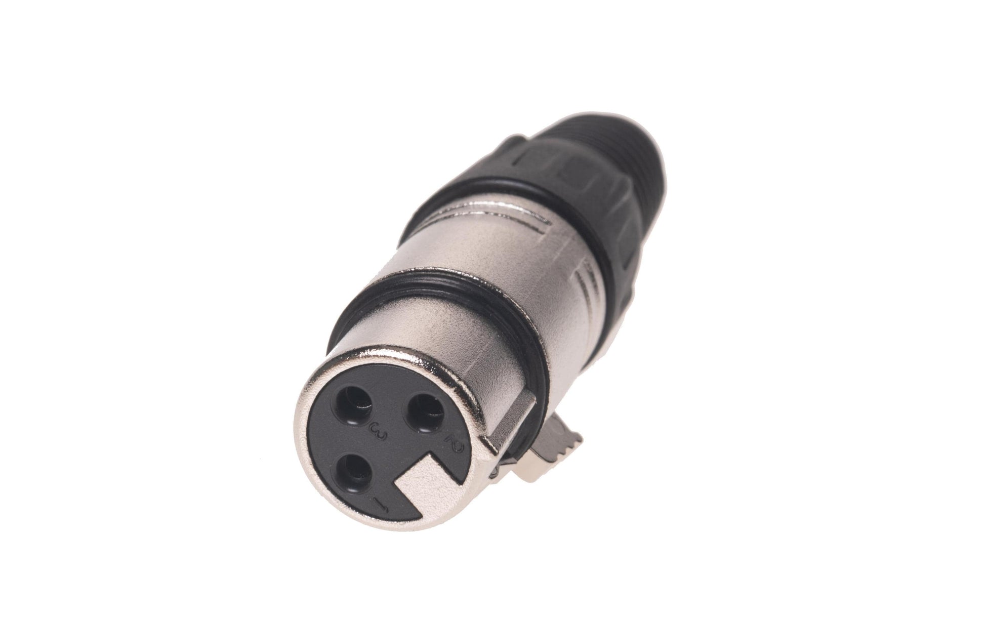 Bemero BC1001NI-F – XLR-Stecker – 3-pol XLR, weiblich, gerade – 69,5 mm – Nickel