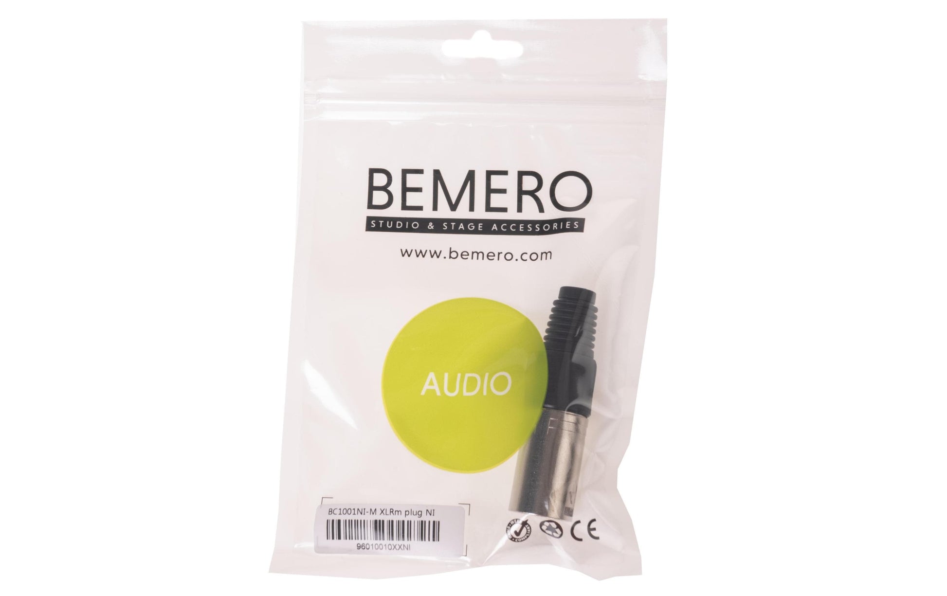 Bemero BC1001NI-M – XLR-Stecker – 3-pol, männlich, gerade – nickel