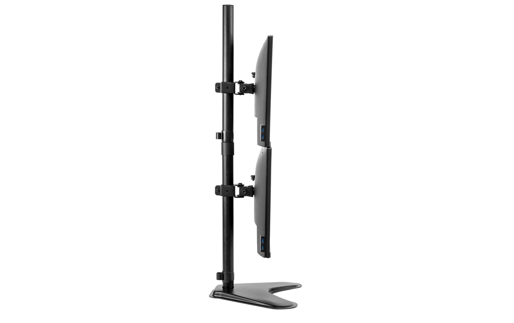 Fellowes Seasa – Monitorarm, 2, Standfuss, bis 30", VESA 75 × 75 mm, 16 kg, neigbar, schwarz