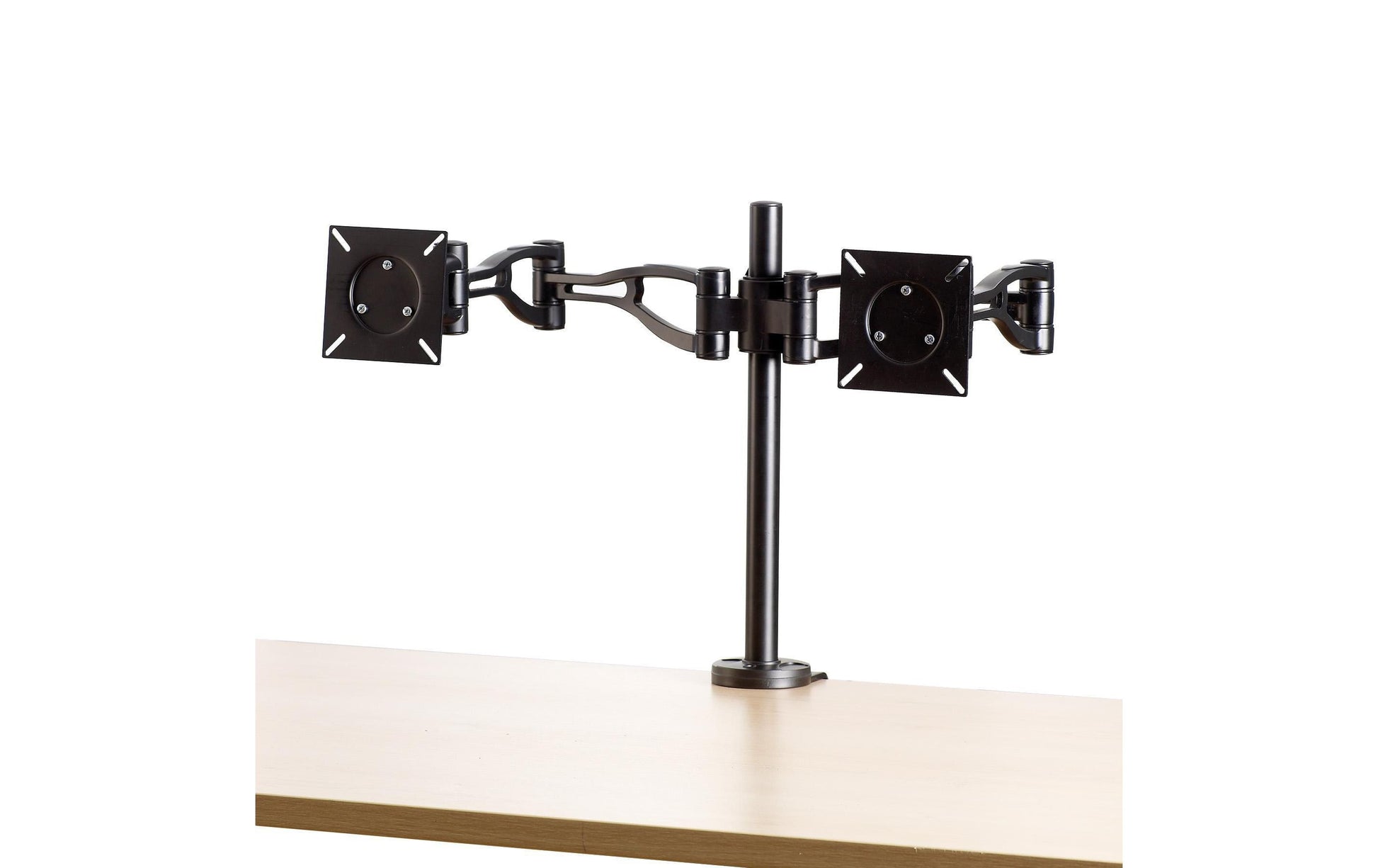 Fellowes Vista Monitorarm, Dual, bis 26", VESA 75 x 75 mm, 10 kg, drehbar, schwarz