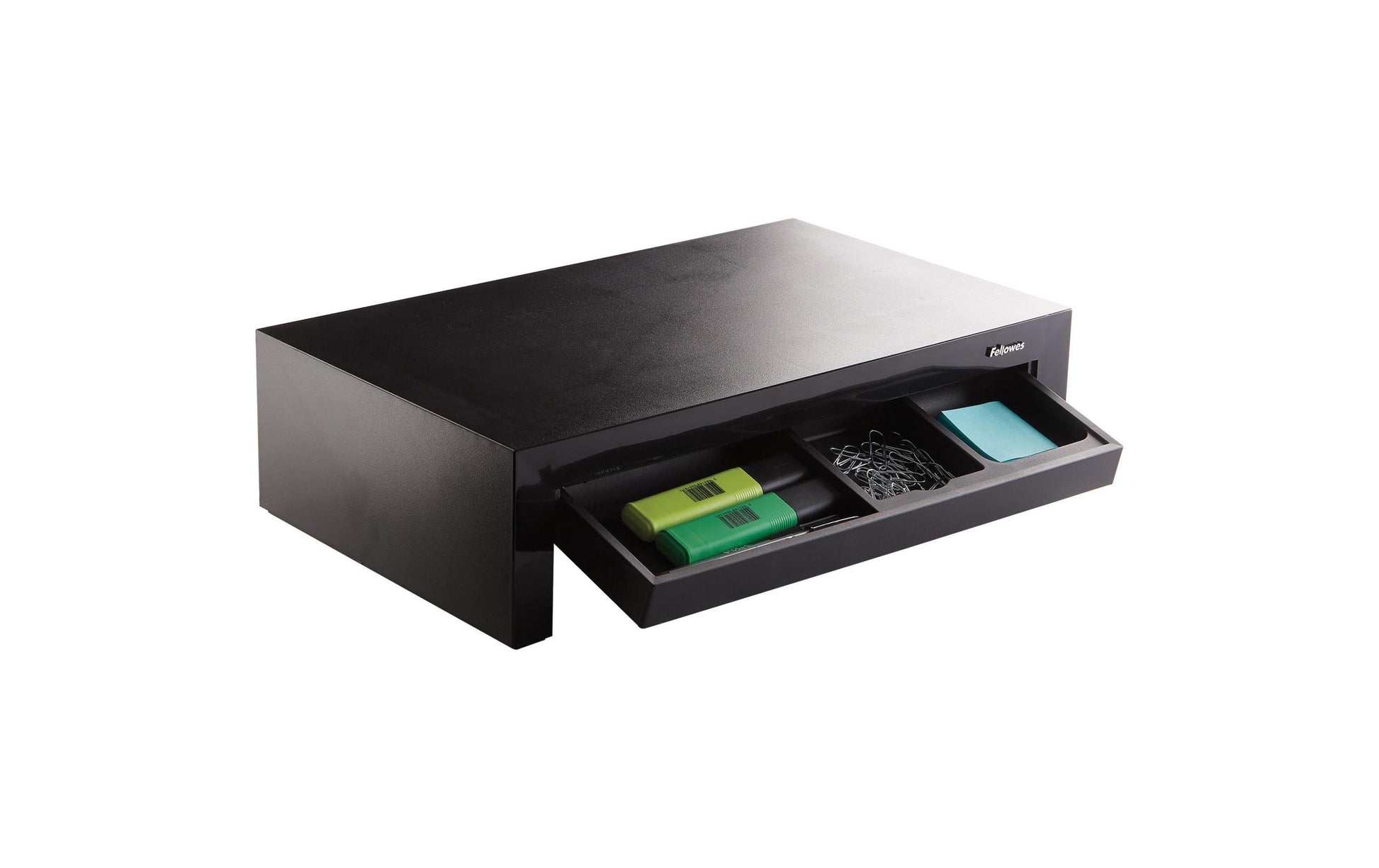 Fellowes Designer Suites – Monitorhalterung, 18 kg, Füsse 3-stufig, bis 4 cm, Schwarz
