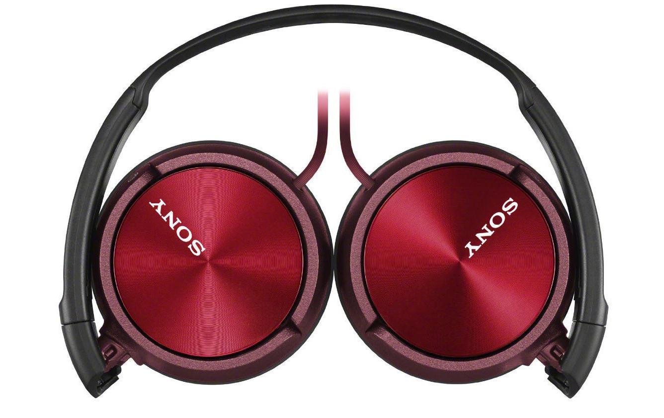 Sony MDR-ZX310R On-Ear Kopfhörer – Kabel, 3,5 mm Klinke, Rot