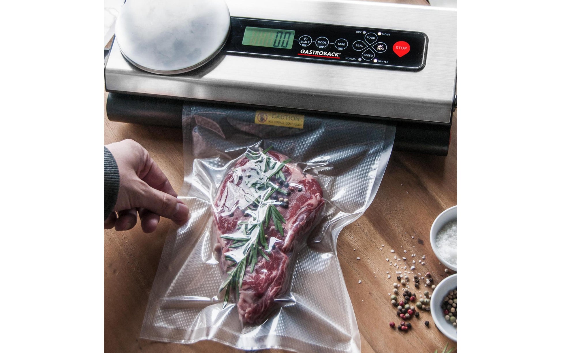 Gastroback Design Advanced Scale Vakuumierer – 30 cm, 6 l/min, 120 W
