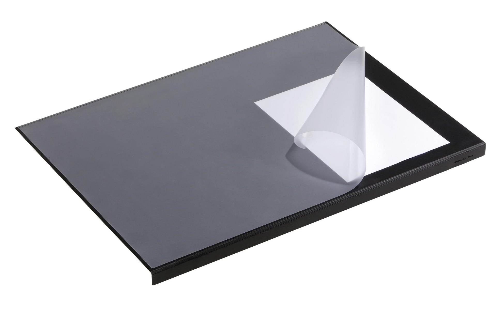 Durable 7293-01 Schreibunterlage – mit Kantenschutz, schwarz, Kunststoff, B 650 × T 520 mm