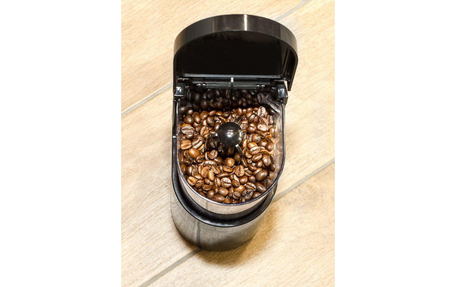 Rommelsbacher Kaffeemühle EKM 200 – Scheibenmahlwerk, 250 g, 110 W, Schwarz