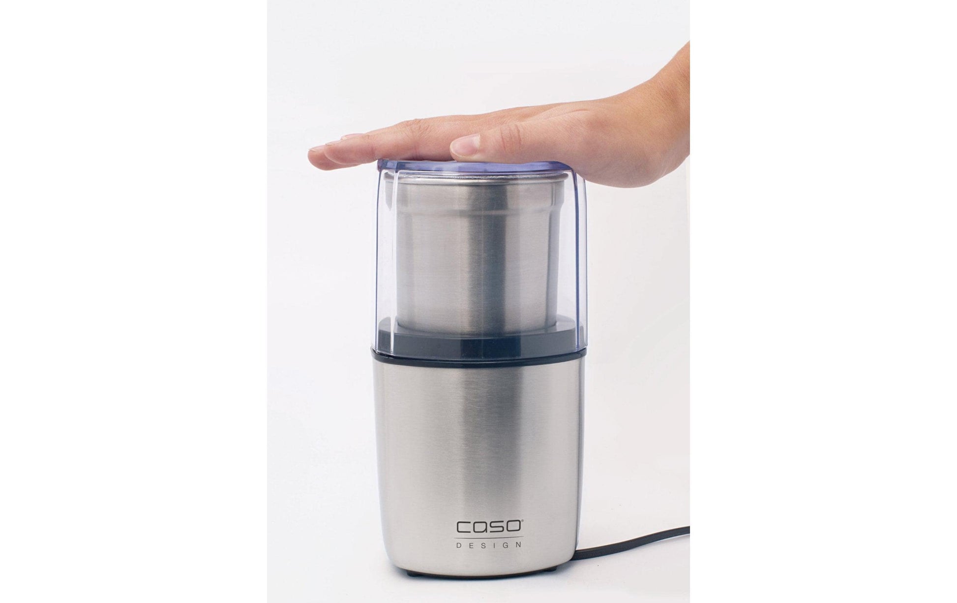 Caso Kaffeemühle Flavour – 90 g, Schlagmesser, 200 W – silber/edelstahl