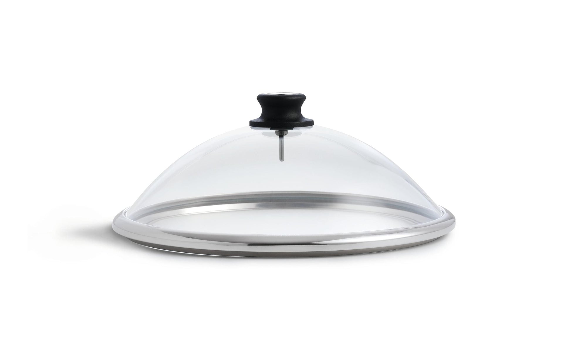 LotusGrill Glashaube – für LotusGrill – rund, mit Handgriff – Glas – transparent – Ø 34,5 × 14,2 cm