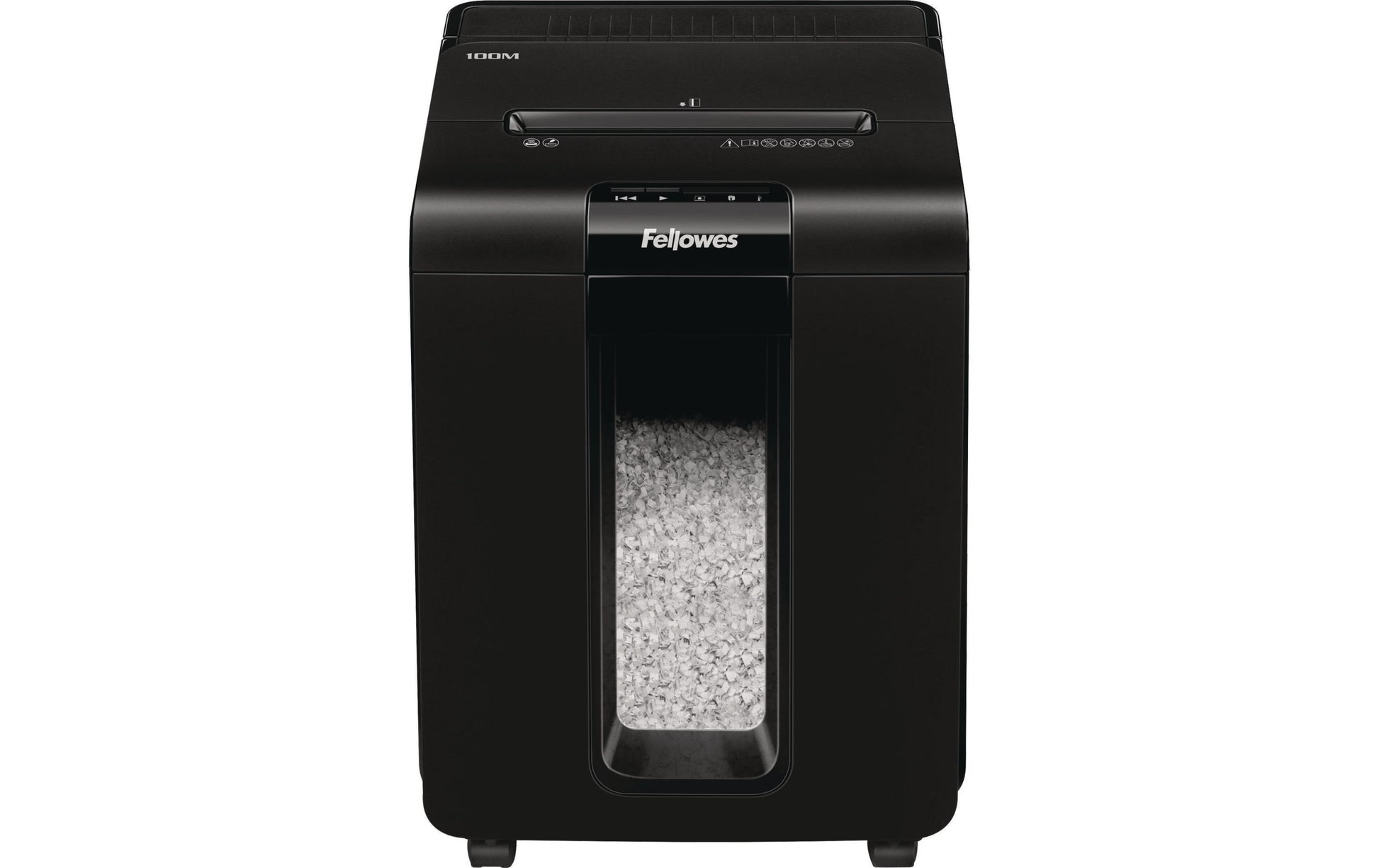 Fellowes AutoMax 100M – Aktenvernichter mit Autofeed 100 Blatt, DIN P-4, Mikroschnitt 4 × 10 mm, 23 l, A4