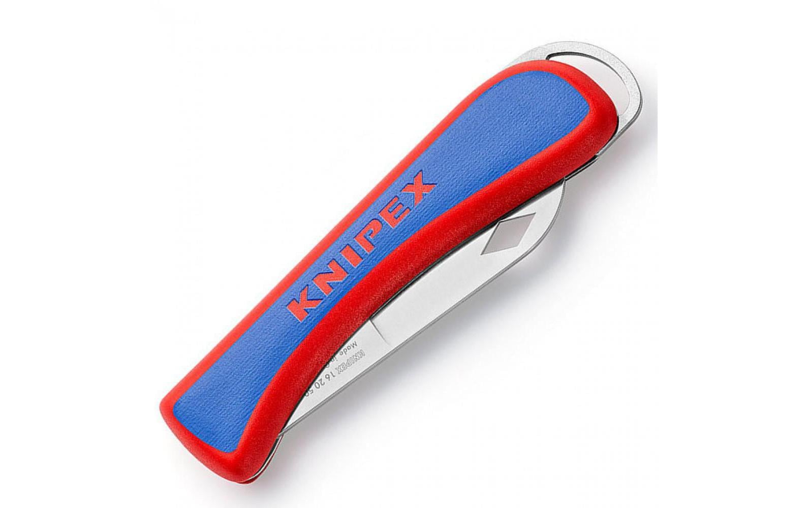 Knipex 16 20 50 SB – Klappmesser 80 mm, rot