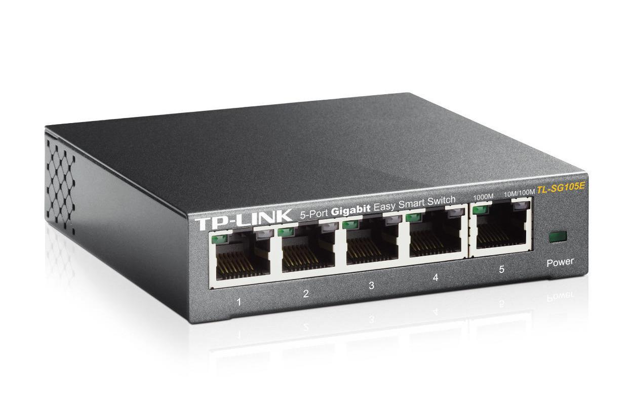 TP-Link TL-SG105E – Managed L2 Switch – 5× 1G, Desktop