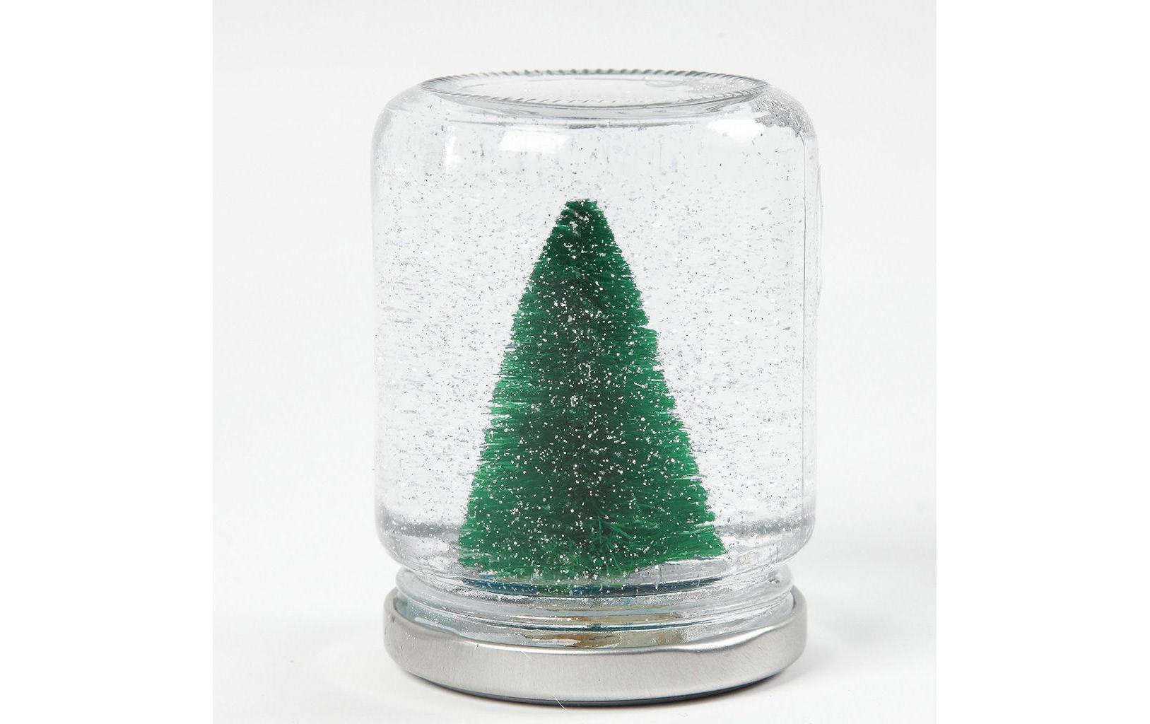 Creativ Company Glas – 12er Set, 100 ml, Ø 5,7 cm, H 6,5 cm, Transparent, mit Schraubdeckel