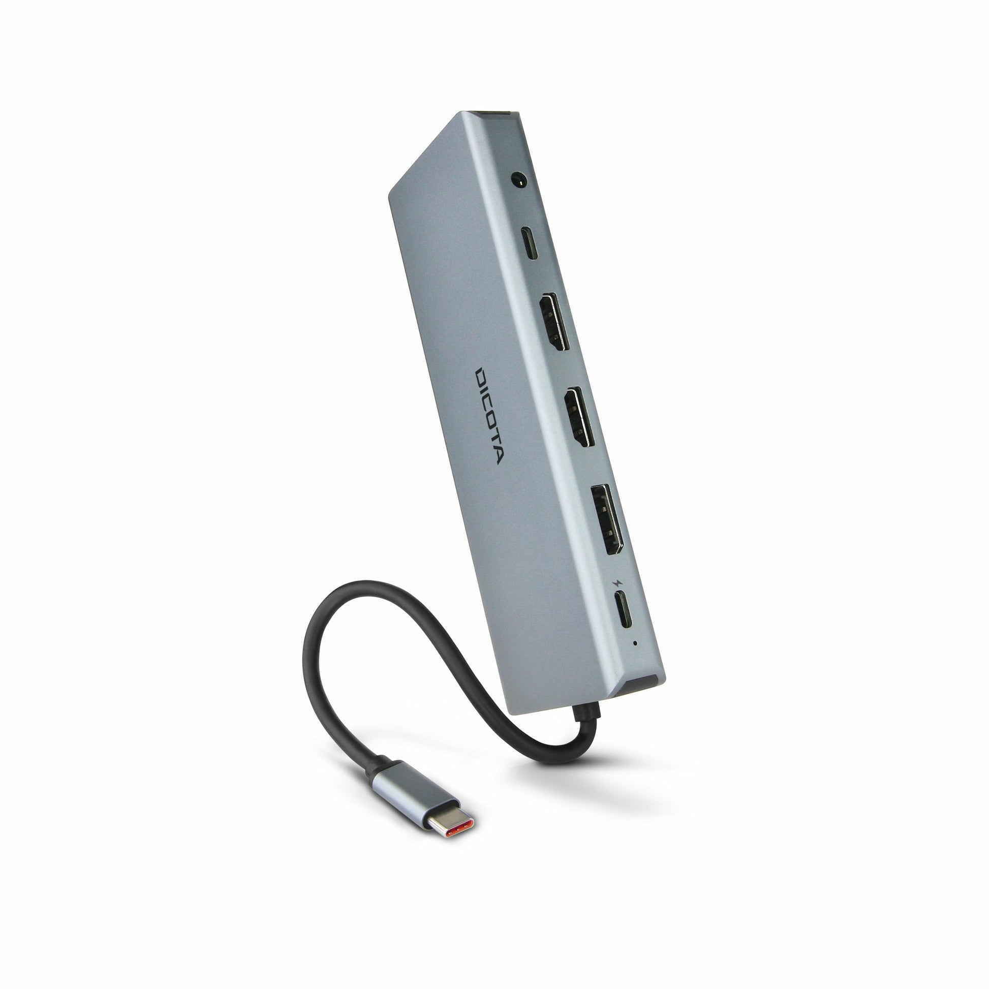 DICOTA D32065 Dockingstation – USB-C, 1× DP, 2× HDMI, 5× USB-A, 1× USB-C, 100 W PD, GbE, SD/microSD