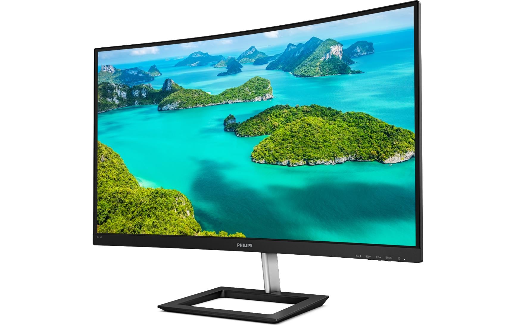 Philips 325E1C – Monitor, 31,5", VA, 75 Hz, 250 cd/m², Gebogen, Adaptive Sync, VESA 100 × 100, Schwarz
