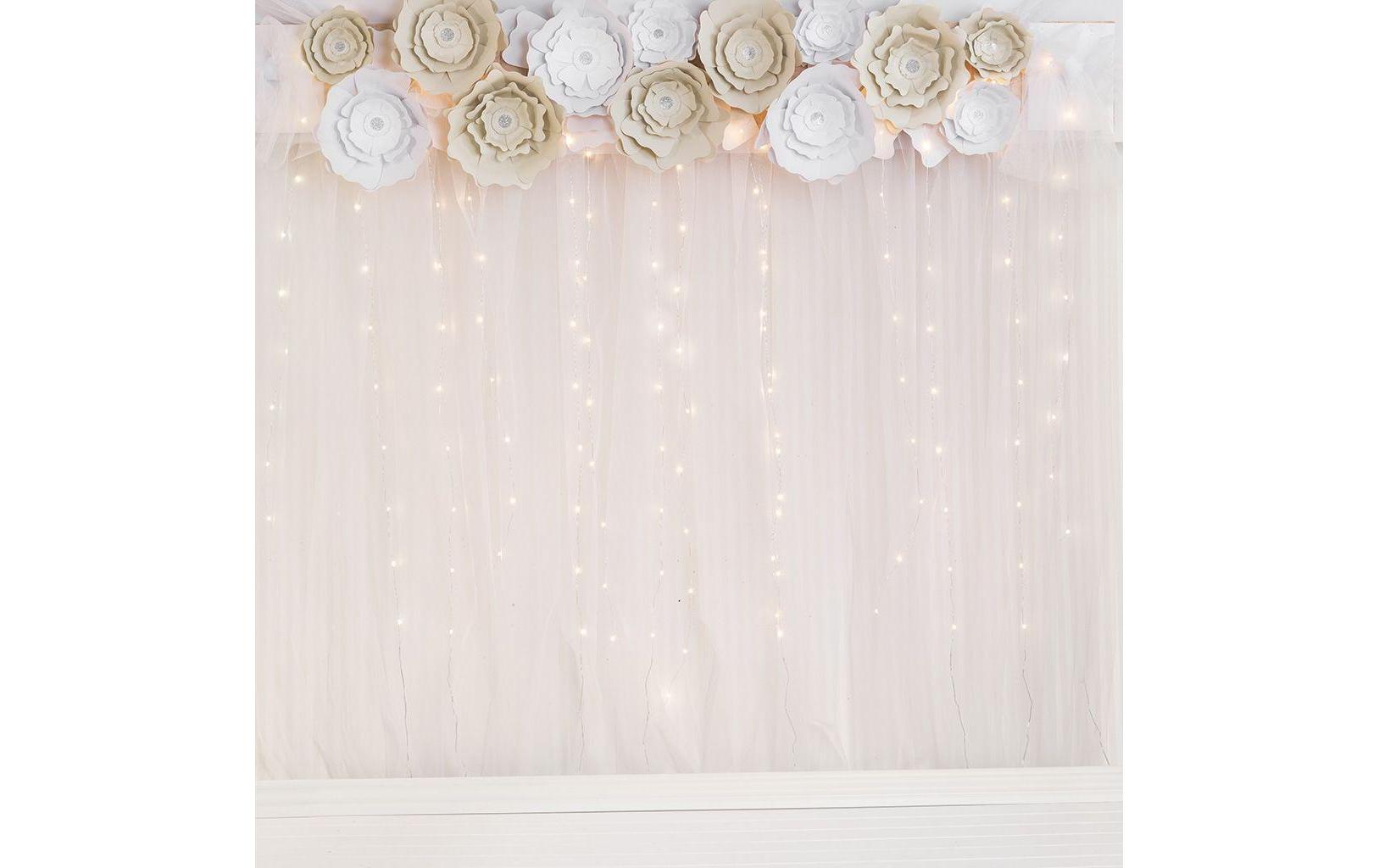 Creativ Company Geschenkpapier Tüll Polyester Weiss – 50 cm × 5 m