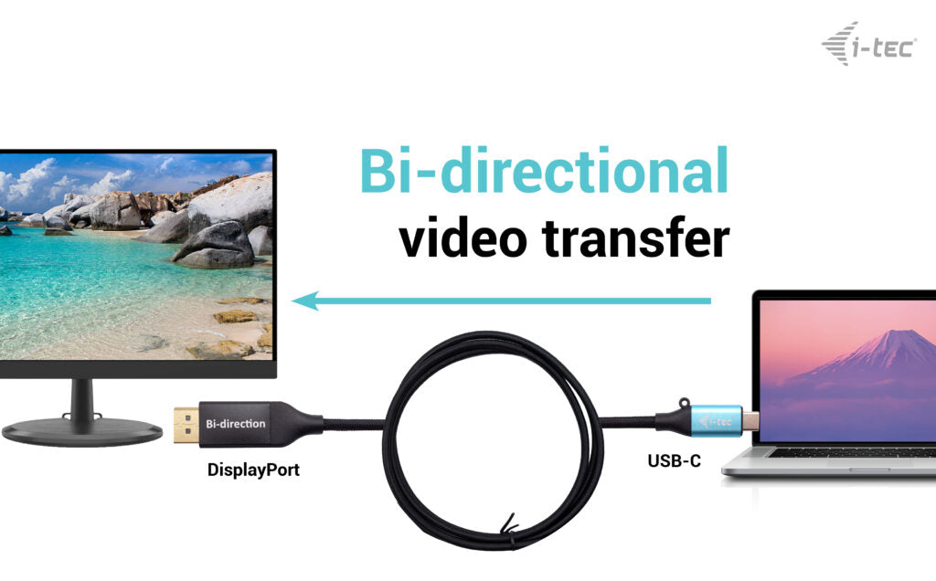 i-tec USB-C auf DisplayPort Adapter, 8K@30 Hz, 1,5 m, für Thunderbolt 3/4
