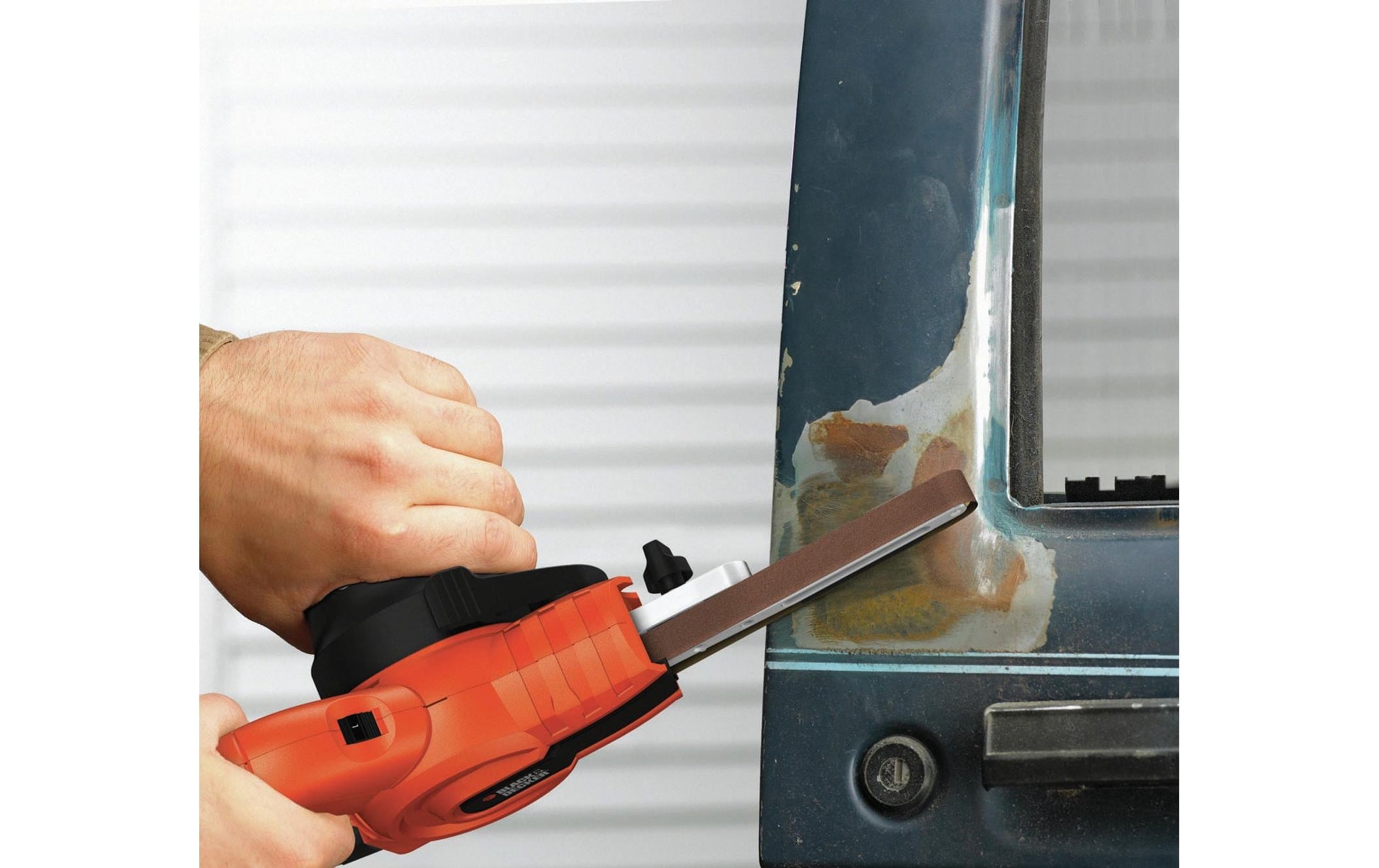 Black & Decker Bandschleifer KA900E – 350 W – 13 × 451 mm – Variable Geschwindigkeit