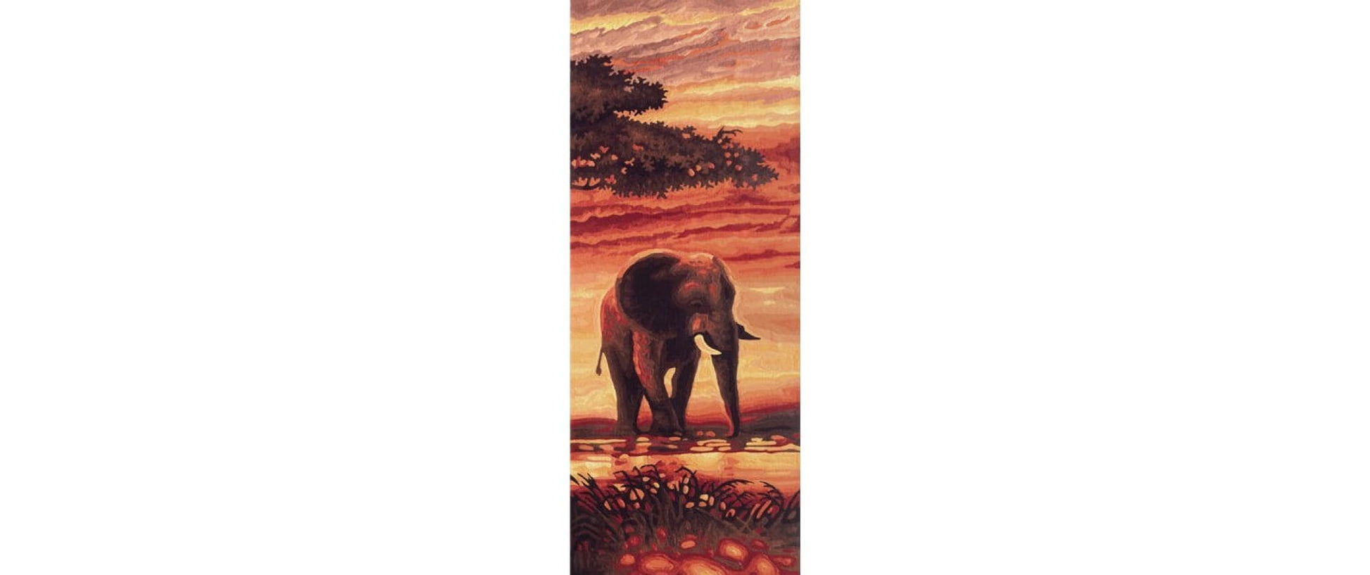 Schipper Malen-nach-Zahlen-Set – Elefanten – 3-teilig, je 80 × 50 cm – ab 8 Jahren