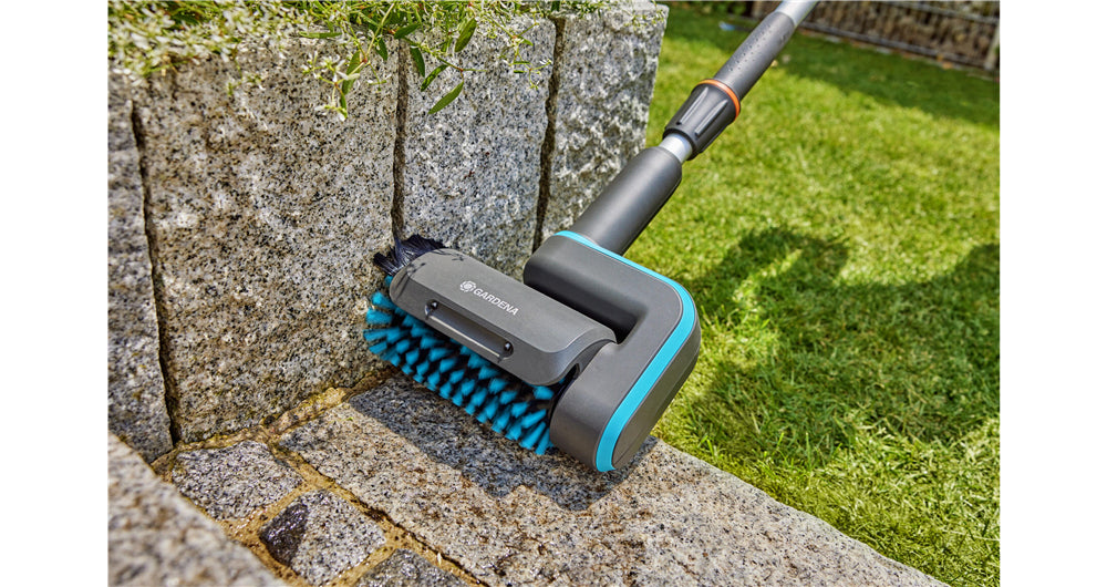 Gardena Walzenbürste – mittel, für Gardena AquaBrush, grün/grau