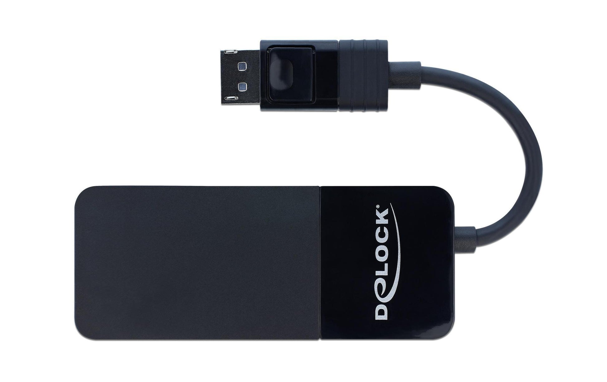 DeLOCK 87737 – DisplayPort Splitter, 1× DP In / 3× DP Out, 8K@30 Hz, MST, HDCP, USB Stromversorgung, Schwarz